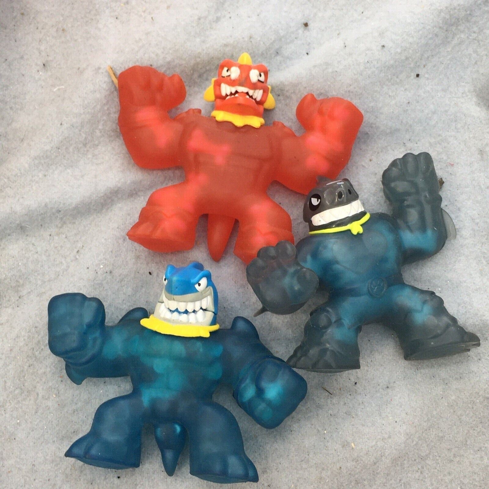 LOT 40 Stretchy Squishy Toy Figures Stretch Armstrong Goo Jit Zu Jazwares Loose - Warehouse Toys