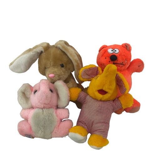 Vintage Novelty Plush Dolls Assorted Random Elephant Bunny Rabbit Heathcliff Cat