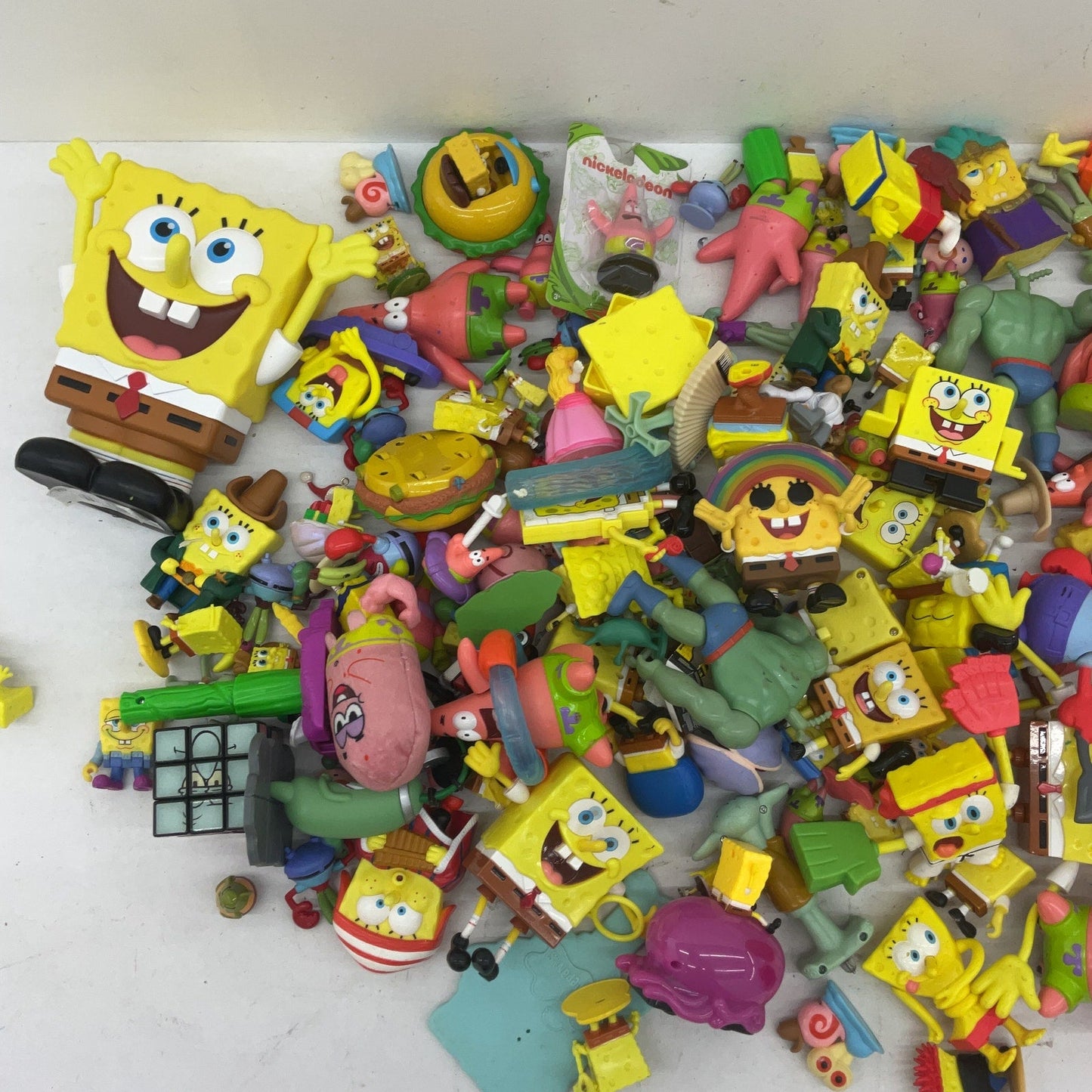 10 lb Preowned Spongebob Squarepants Toy Figures Happy Meal Cake Toppers Mix LOT - Warehouse Toys