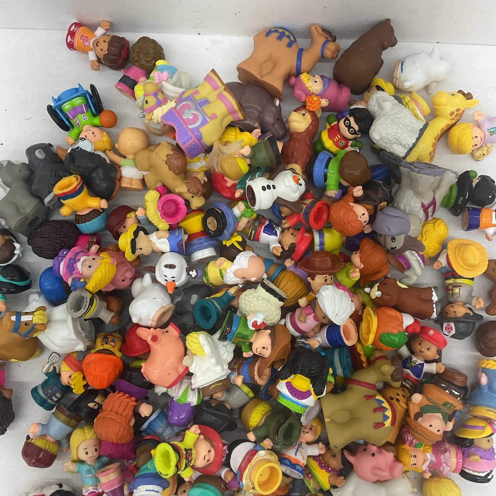 10 lbs Fisher Price Little People Animals Humans Character Figures Preowned LOT - Warehouse Toys