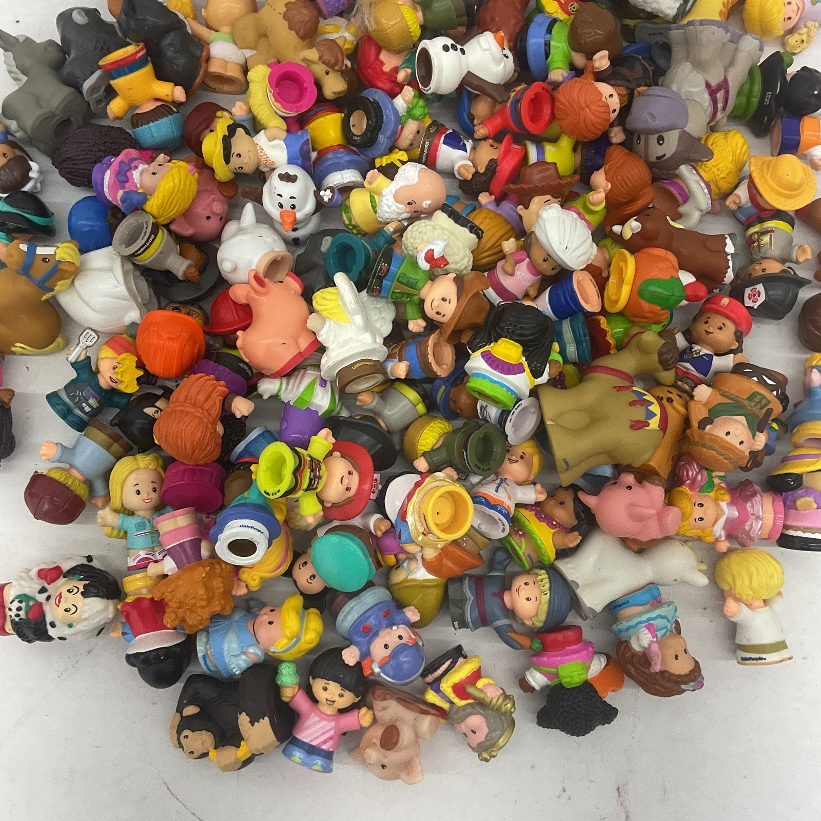 10 lbs Fisher Price Little People Animals Humans Character Figures Preowned LOT - Warehouse Toys