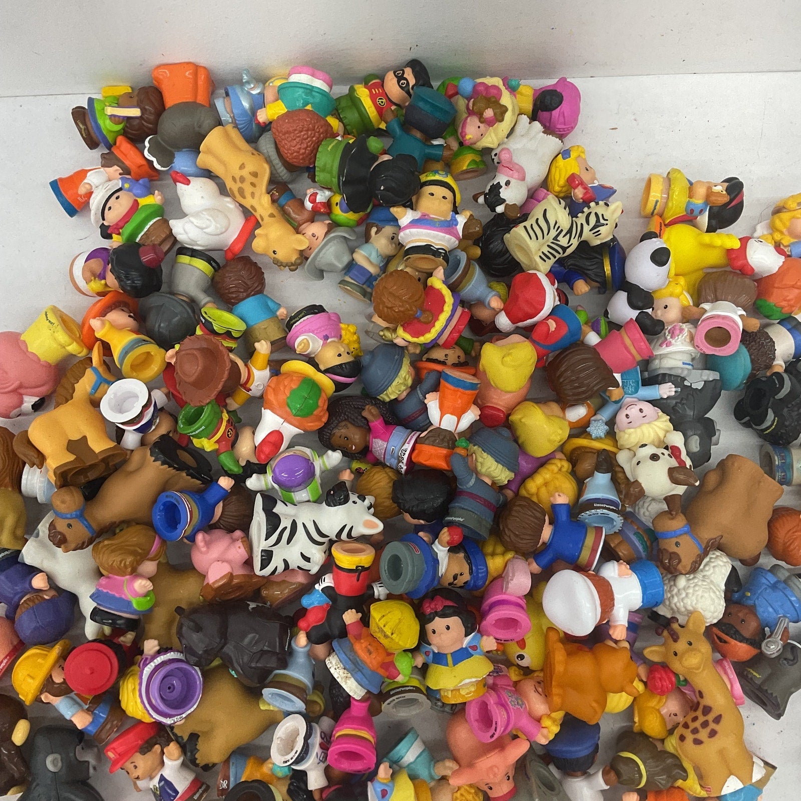 10 lbs Fisher Price Little People Animals Humans Character Figures Preowned LOT - Warehouse Toys