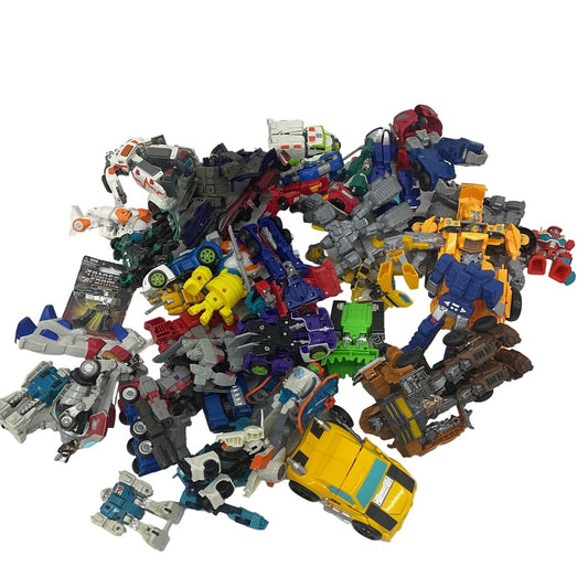 10 lbs HUGE LOT Modern Transformers Optimus Prime Robots Action Figures Preowned - Warehouse Toys