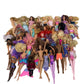 10 lbs LOT Mixed Loose Preowned Mattel Barbie Disney Others Fashion Play Dolls - Warehouse Toys