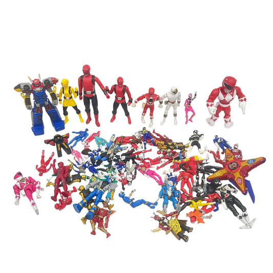 10 LBS LOT Power Rangers Pink Red Blue Rangers Action Figure Collection - Warehouse Toys