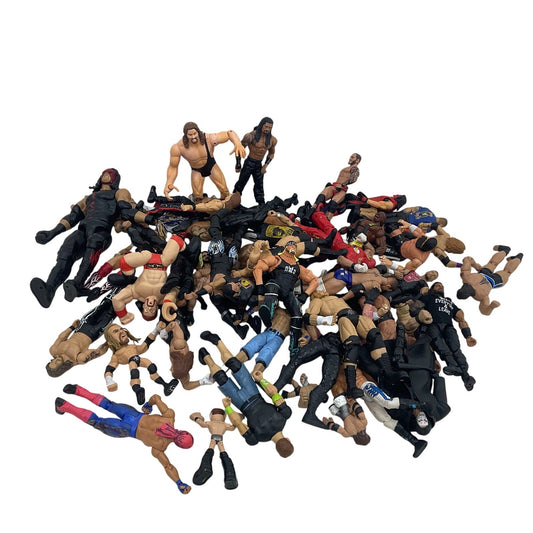 10 LBS LOT WWE WCW WWF Wrestling Wrestler Action Figures Mixed Preowned - Warehouse Toys