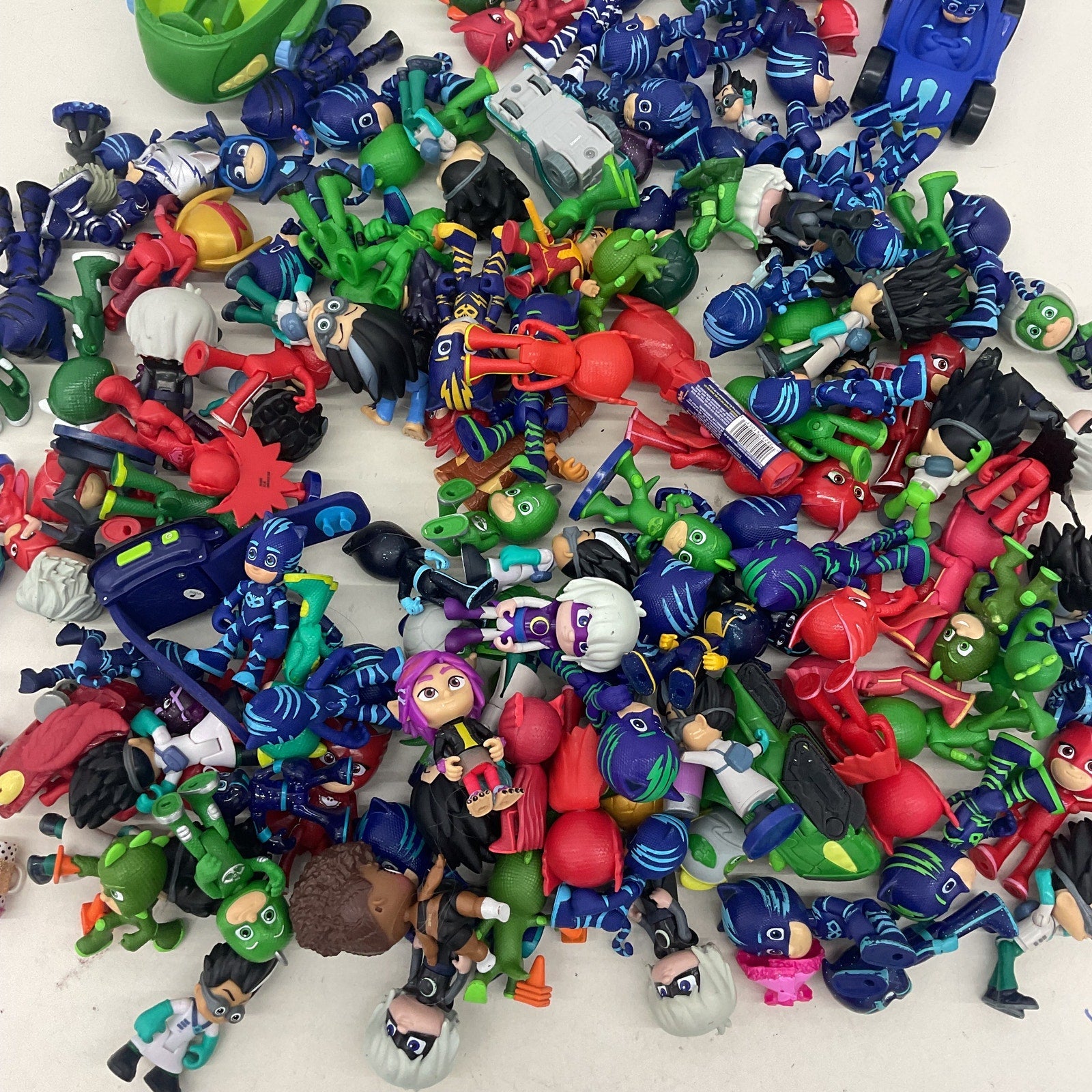 10 lbs PJ Masks Action Figure Collection Preowned LOT Toys Vehicles Mixed Loose - Warehouse Toys