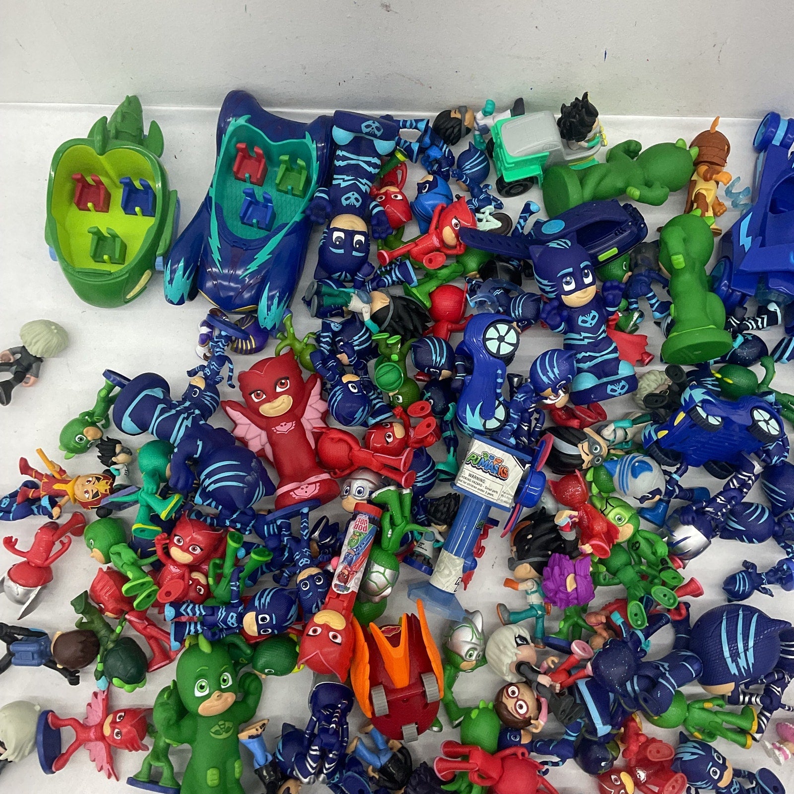 10 lbs PJ Masks Action Figure Collection Preowned Mixed Loose LOT Toys Vehicles - Warehouse Toys