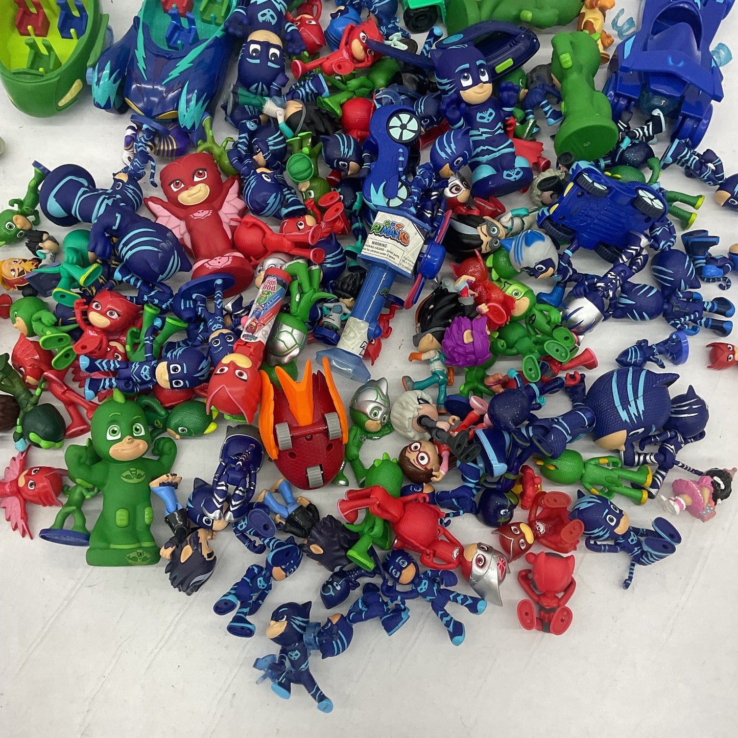 10 lbs PJ Masks Action Figure Collection Preowned Mixed Loose LOT Toys Vehicles - Warehouse Toys