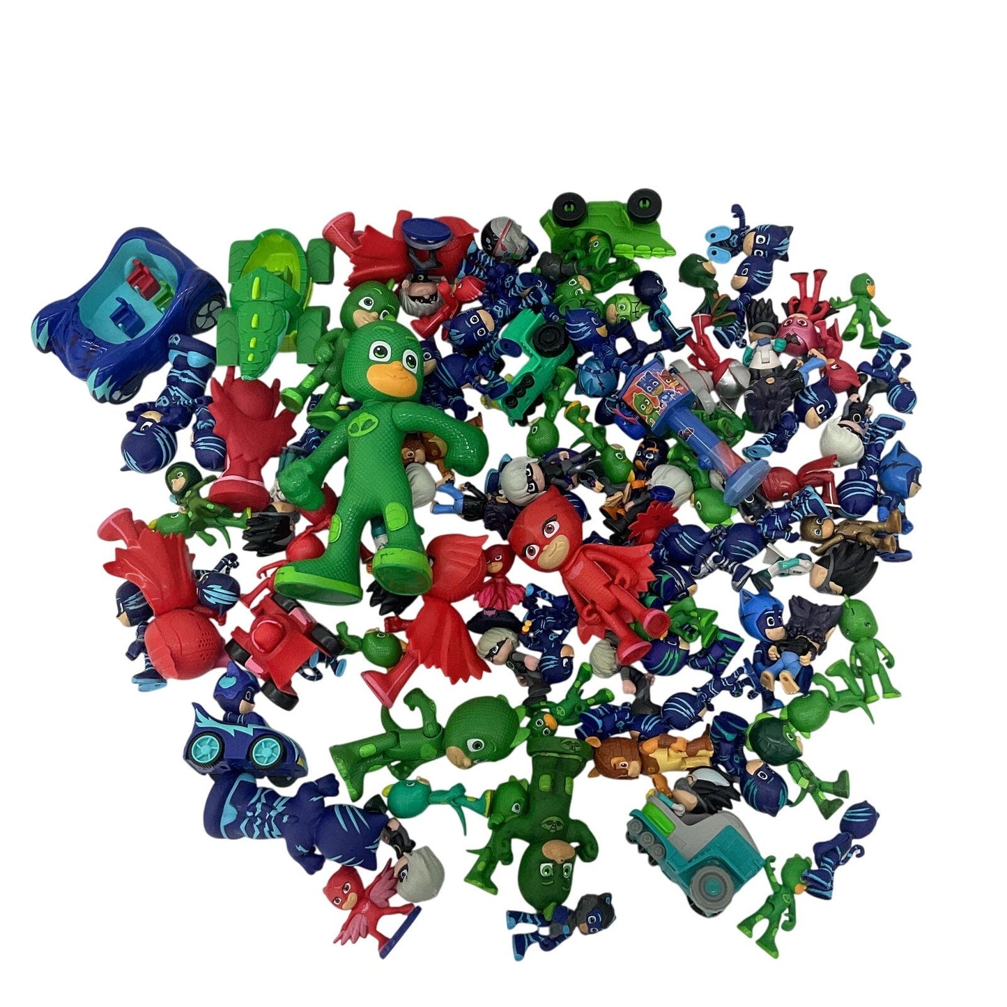 10 lbs PJ Masks Action Figure Collection Preowned Mixed Loose LOT Toys Vehicles - Warehouse Toys