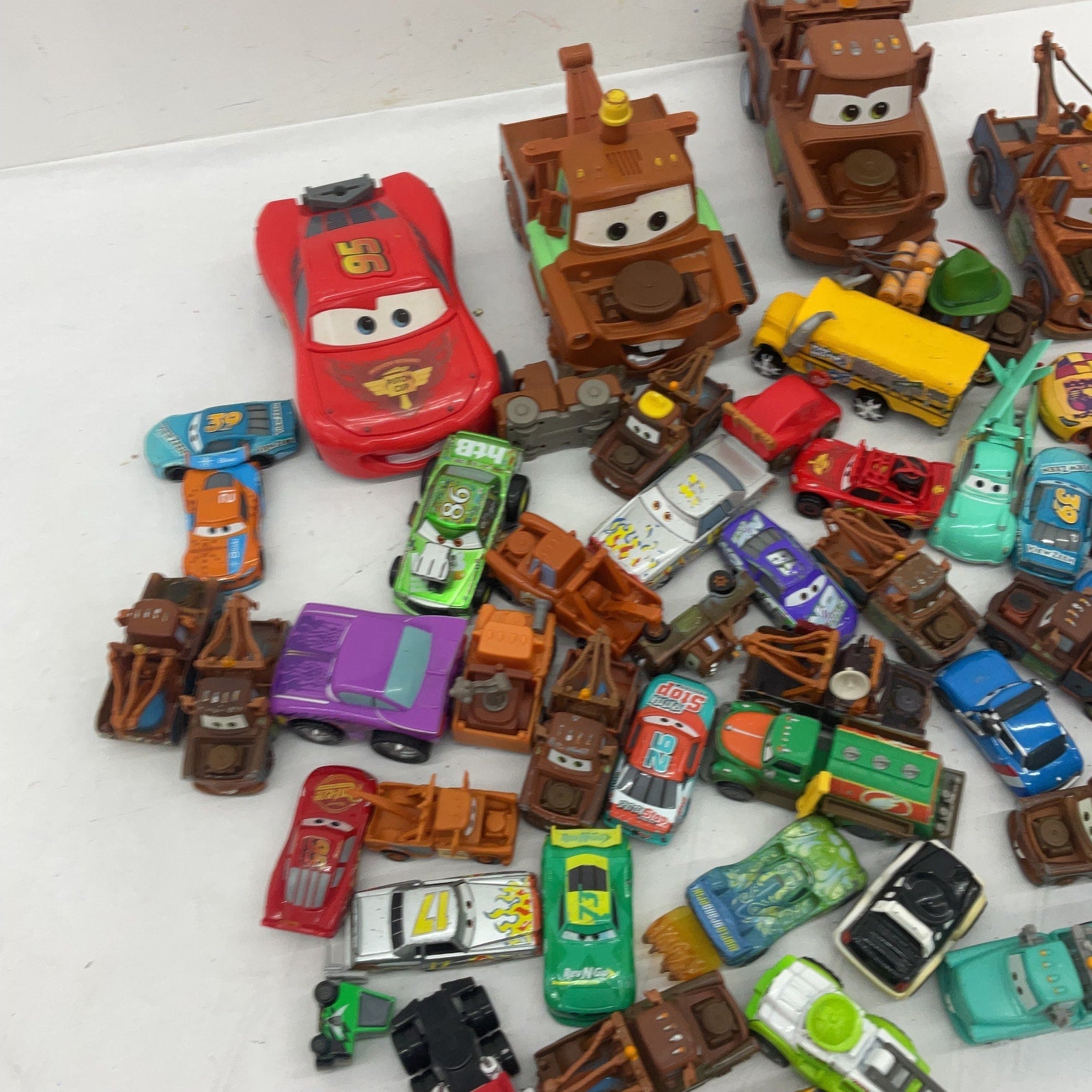 10lb Pixar Disney CARS Toy Car Vehicles Tow Mater Character Figures Preowned LOT - Warehouse Toys