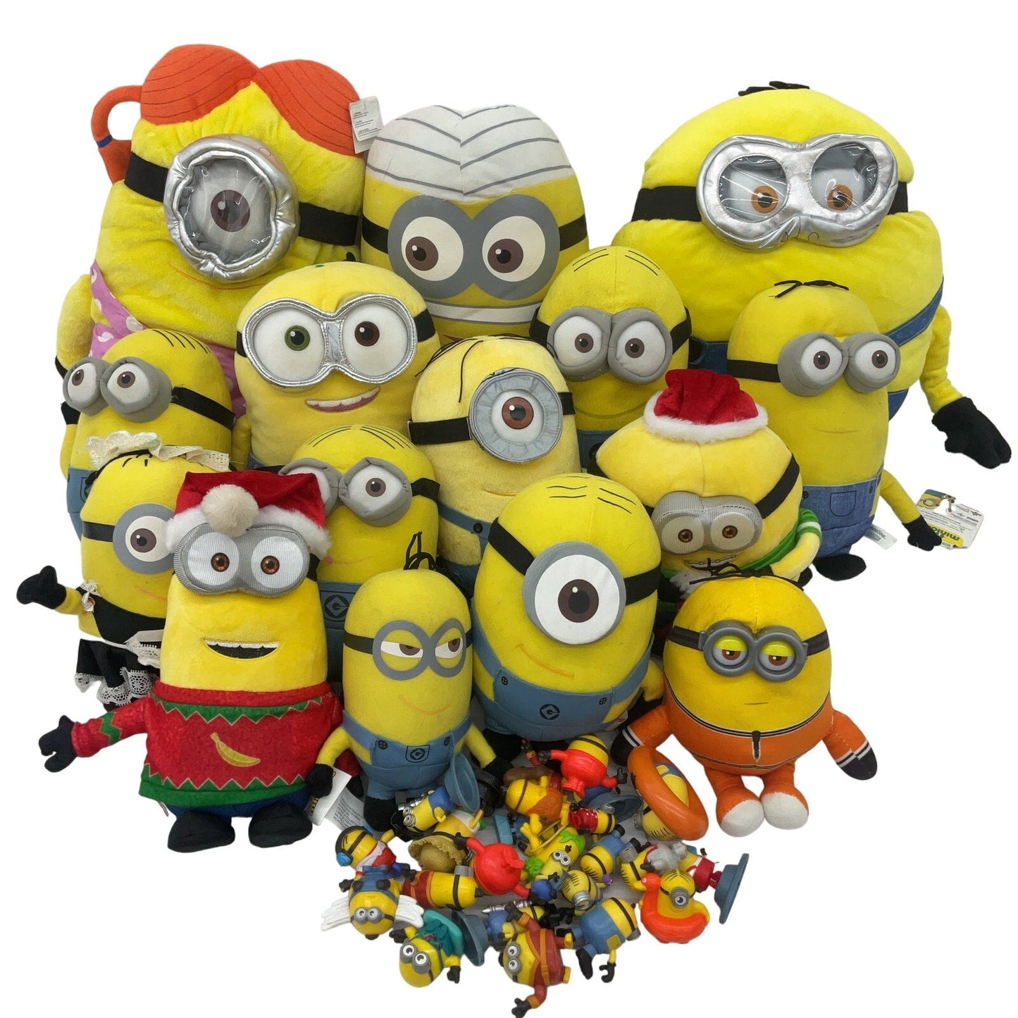 11 lbs Despicable Me Minions Yellow Blue Plush Dolls Stuffed Toy Figures LOT - Warehouse Toys