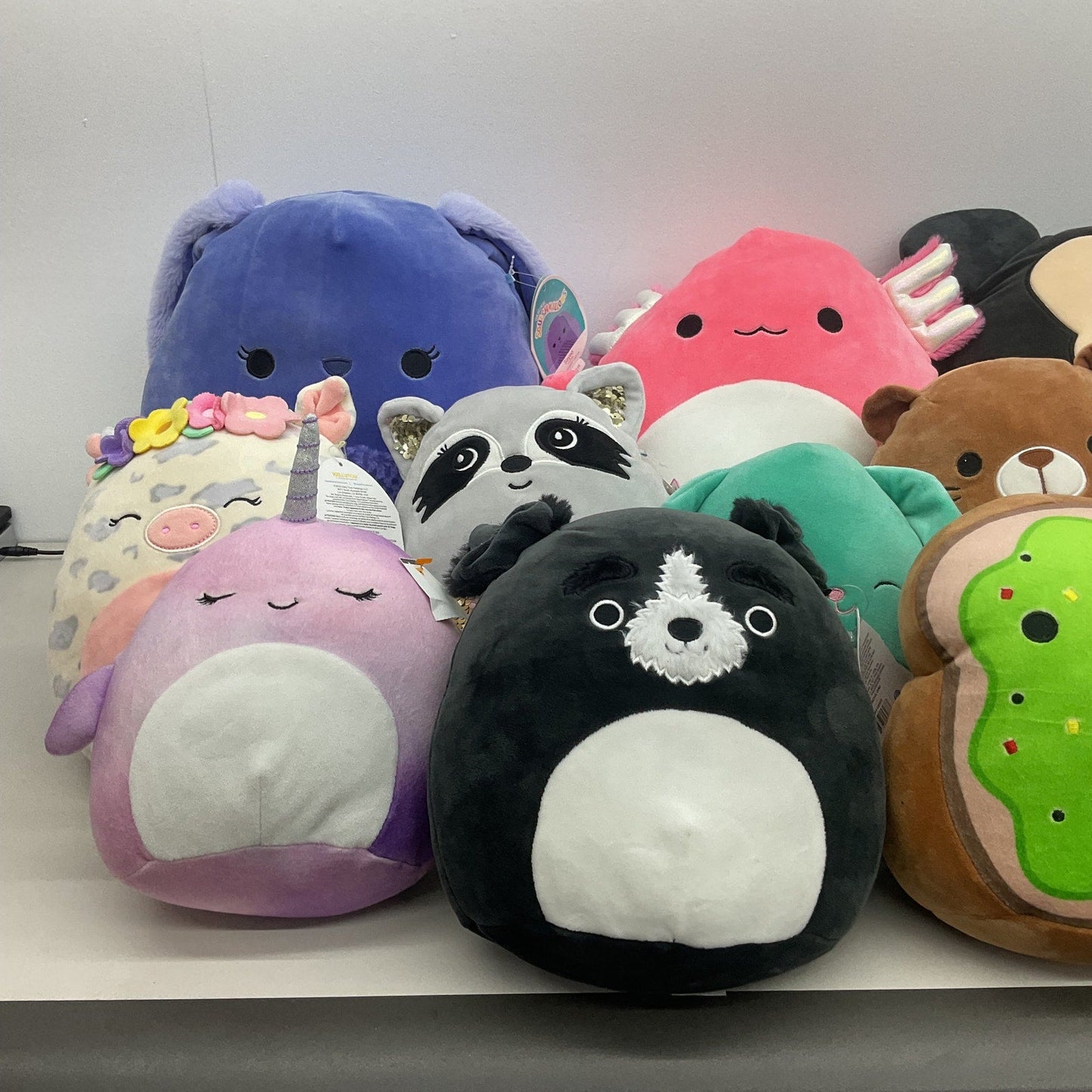 11 lbs LOT Squishmallows Character Soft Cuddly Plush Dolls Assorted Preowned - Warehouse Toys