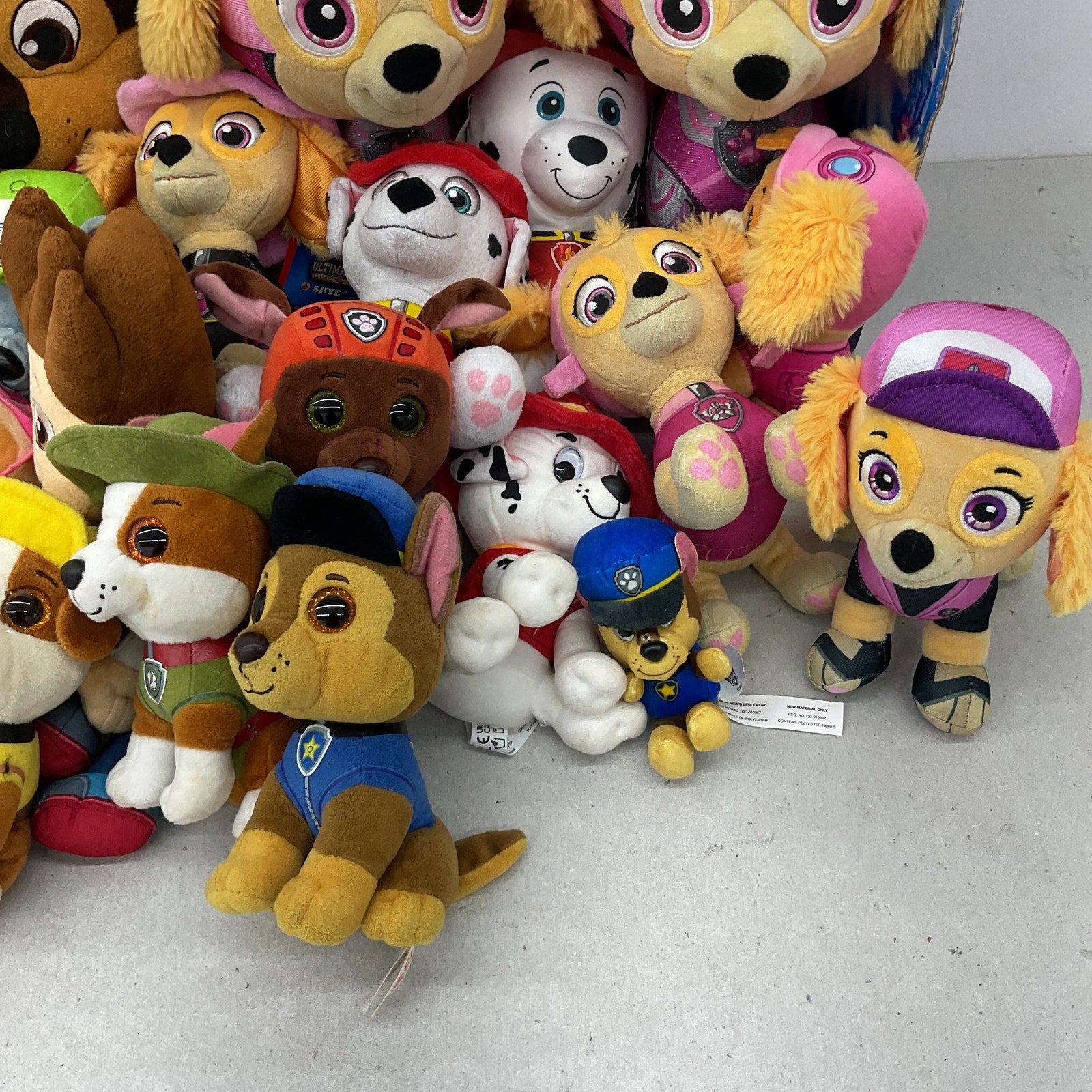 11 lbs Mixed Nickelodeon Paw Patrol Character Plush Dolls Preowned LOT TY - Warehouse Toys