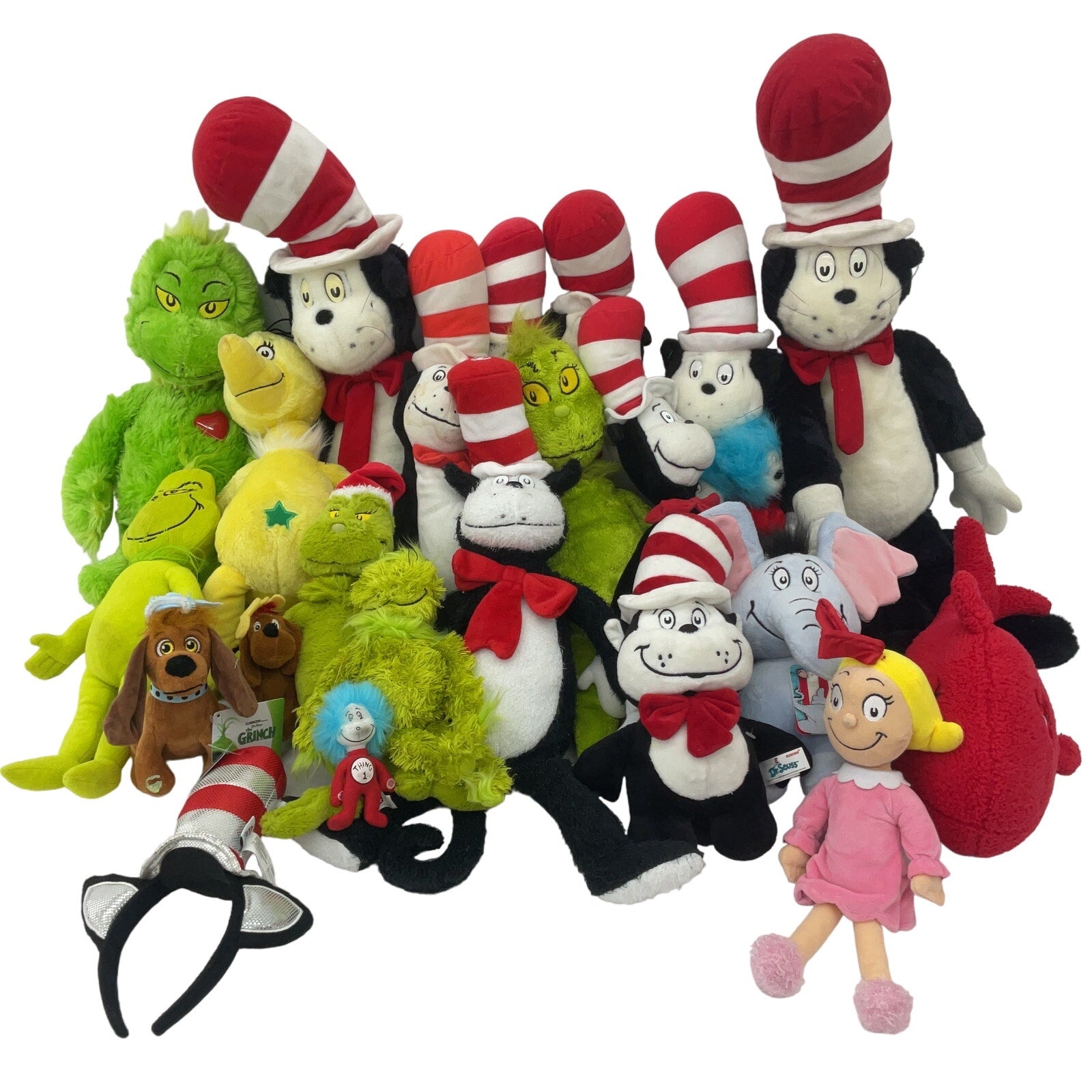 12 lbs Dr. Seuss Stuffed Animals Assorted Characters Preowned LOT Plush Dolls - Warehouse Toys