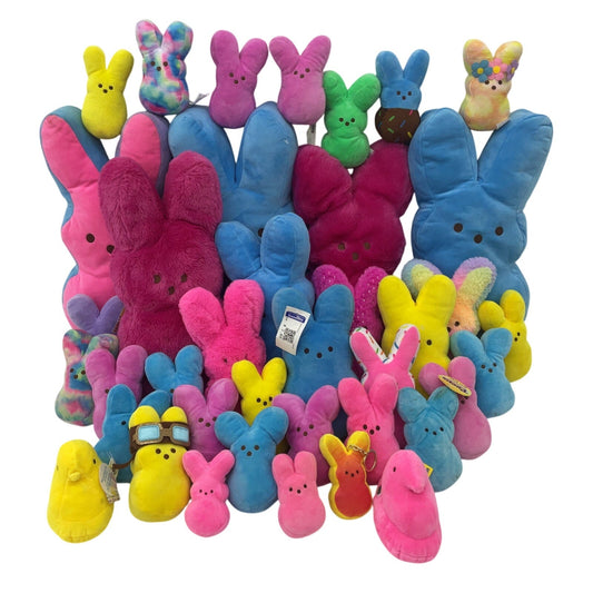 12 lbs Easter Holiday Peeps Bunny Chick Bunnies Chicks Plush Toys Preowned - Warehouse Toys