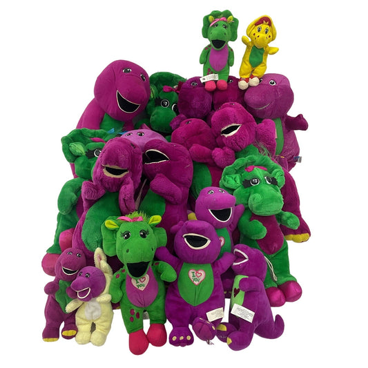 12 lbs Preowned Barney & Friends Purple Dinosaur Baby Bop BJ Stuffed Animals LOT - Warehouse Toys