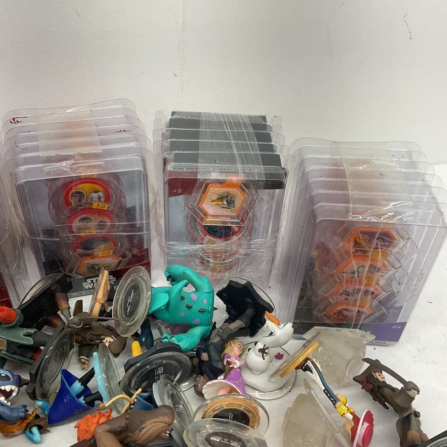 12 lbs Preowned Mixed Disney Character Infinity Star Wars Marvel Toy Figures LOT - Warehouse Toys