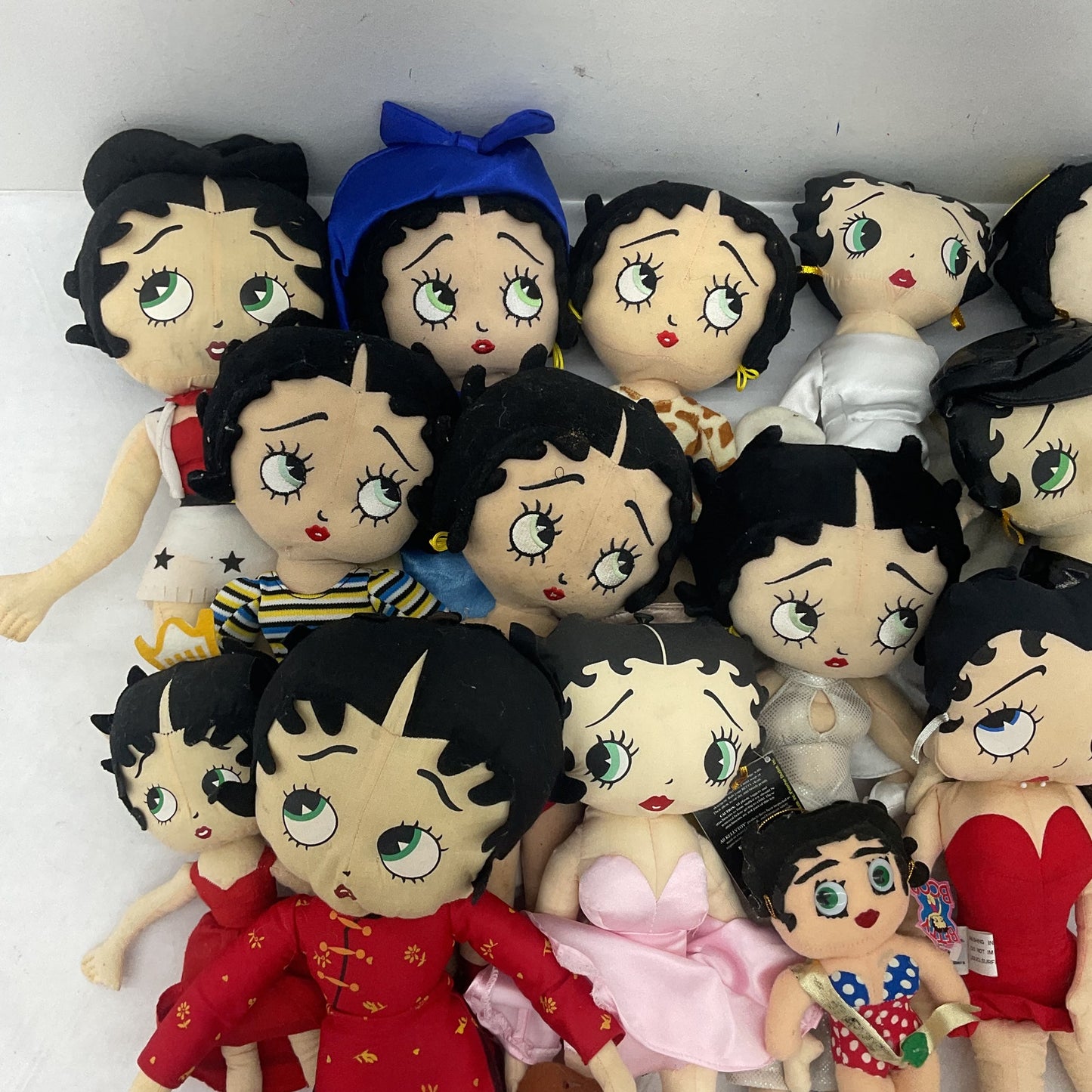 Preowned Mixed LOT 5 lbs Betty Boop Character Plush Dolls Stuffed Animals