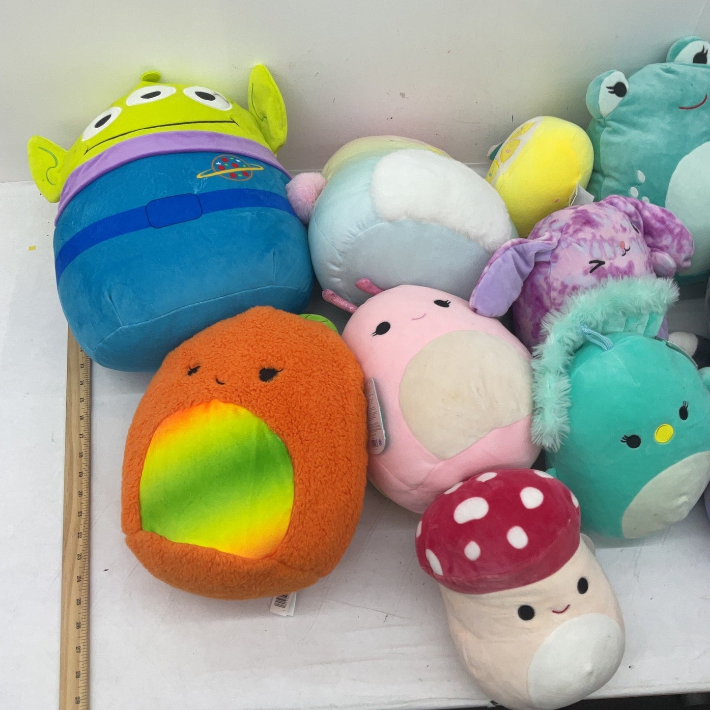 13 lbs Huge LOT Preowned Squishmallows Character Plush Dolls Disney Mushroom - Warehouse Toys