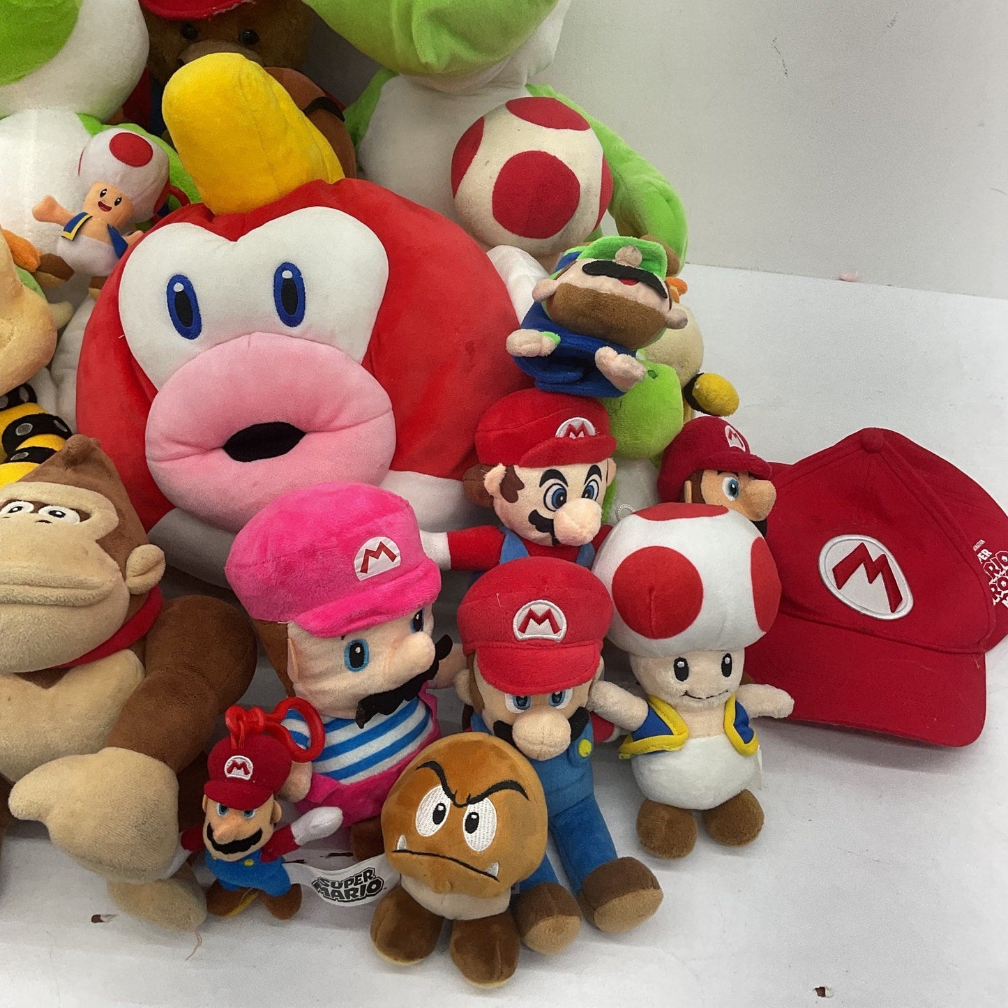 13 lbs Mixed Preowned LOT Nintendo Super Mario Cheep - Cheep Yoshi Plush Dolls - Warehouse Toys