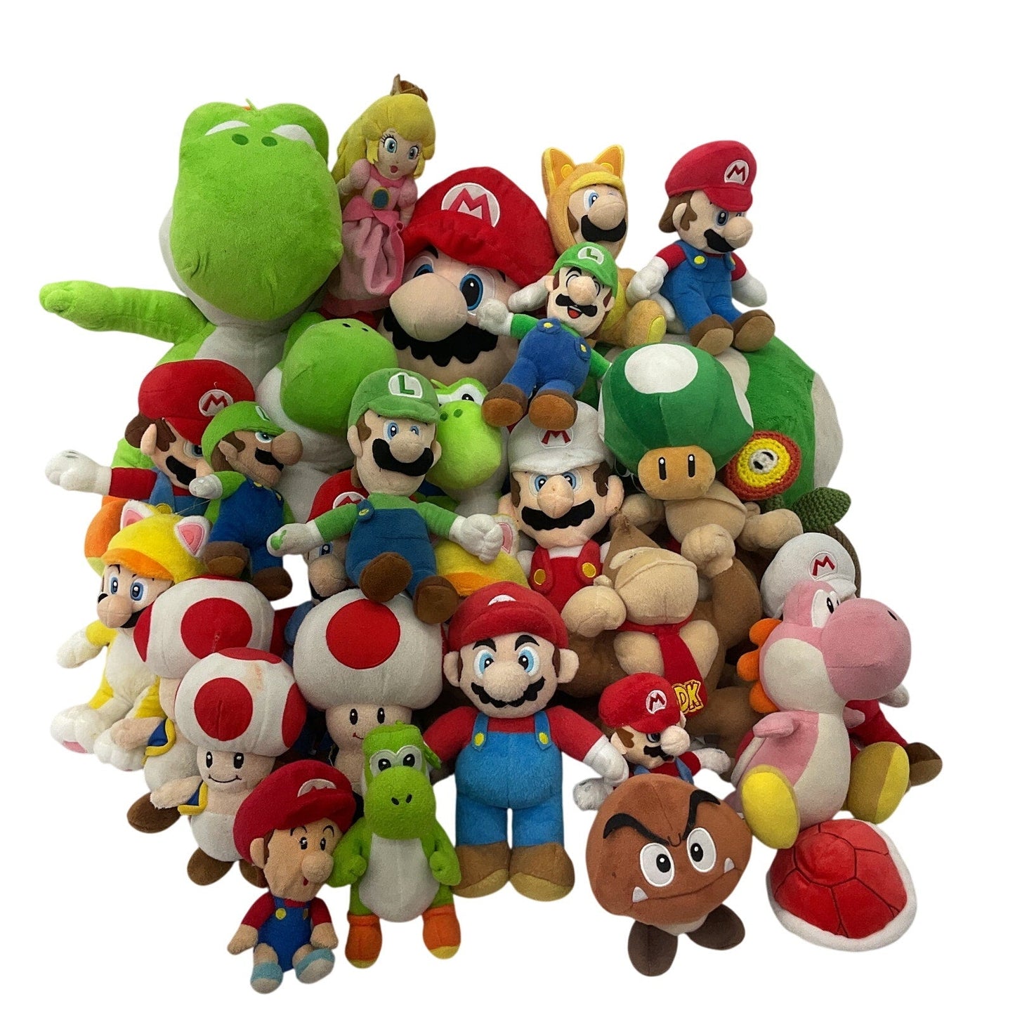 13 lbs Mixed Preowned LOT Nintendo Super Mario Goomba Baby Mario Peach - Warehouse Toys