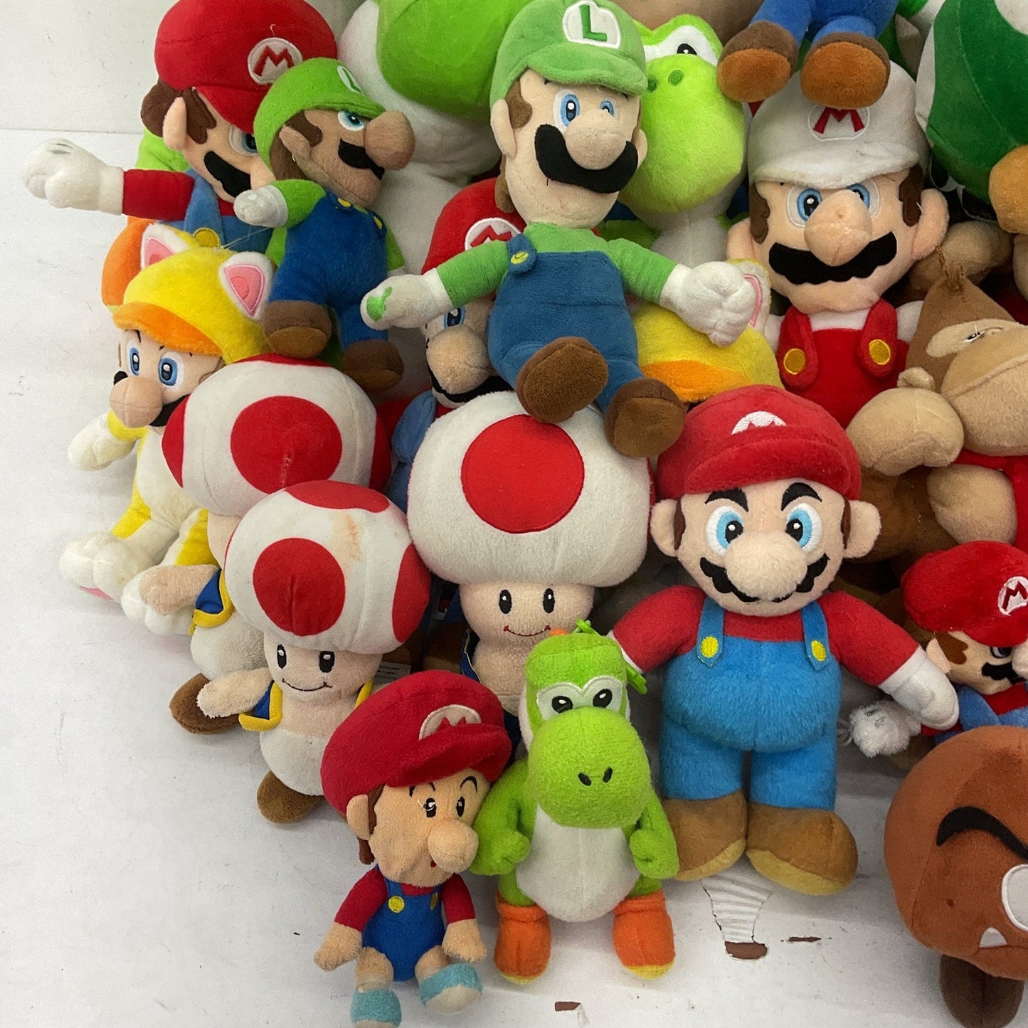 13 lbs Mixed Preowned LOT Nintendo Super Mario Goomba Baby Mario Peach - Warehouse Toys