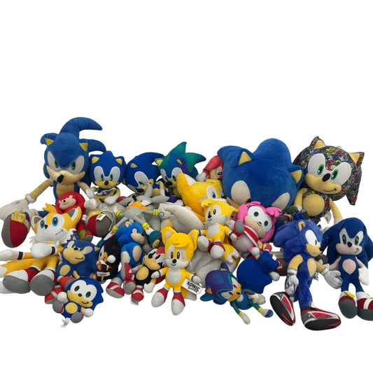 13 lbs Sonic the Hedgehog Stuffed Animals LOT Preowned Shadow Amy Tails - Warehouse Toys