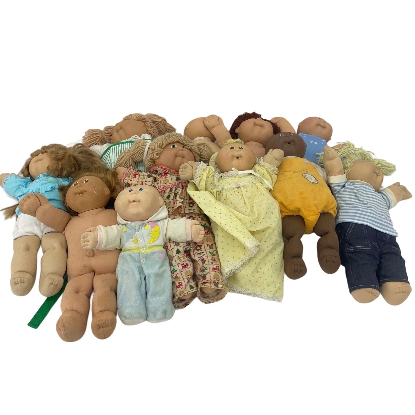 14 lbs Cabbage Patch Kids CPK Preowned Baby Dolls LOT Boys Girls Blonde Brunette - Warehouse Toys