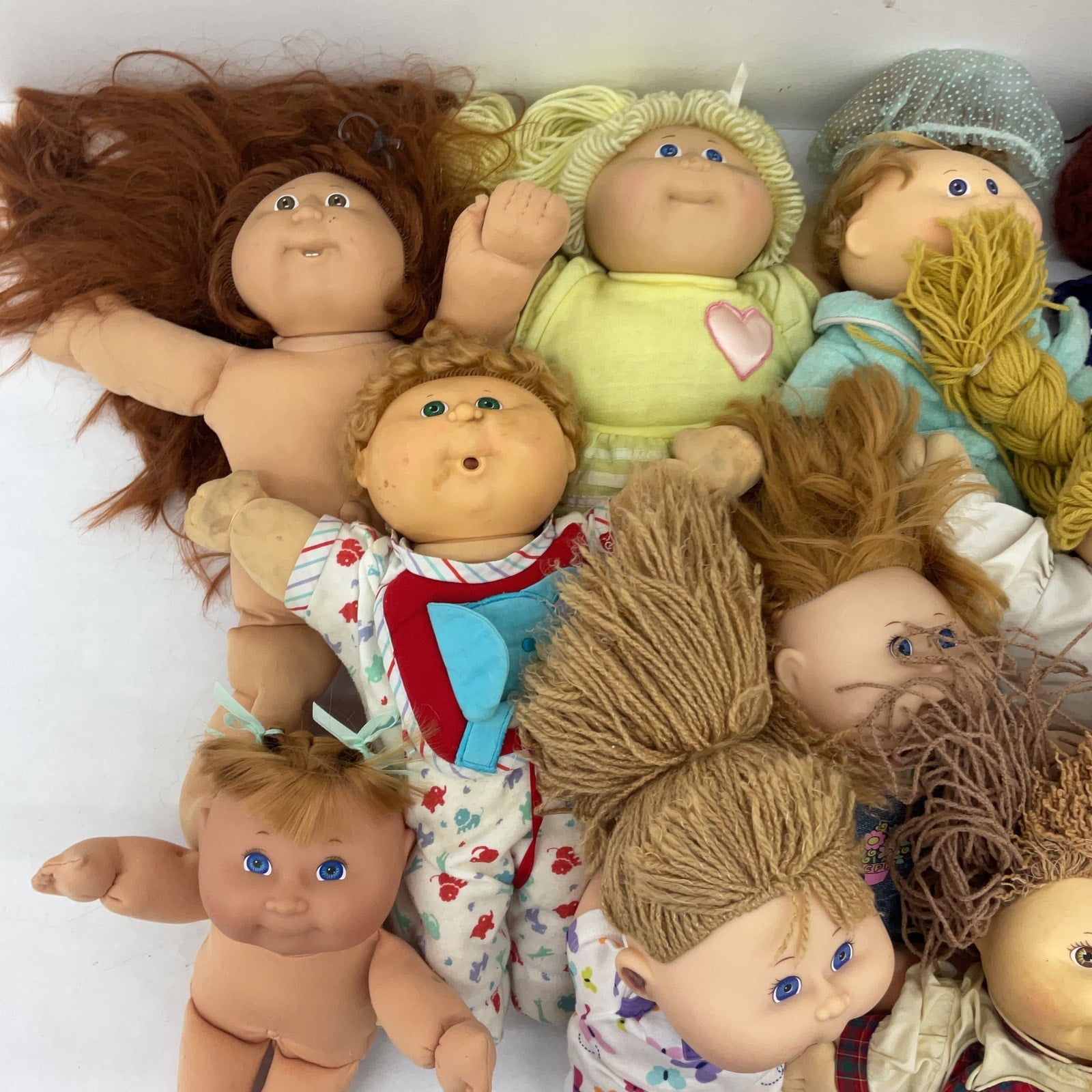 15 lbs Cabbage Patch Kids CPK Preowned Baby Dolls LOT Boys Girls Blonde Brunette - Warehouse Toys