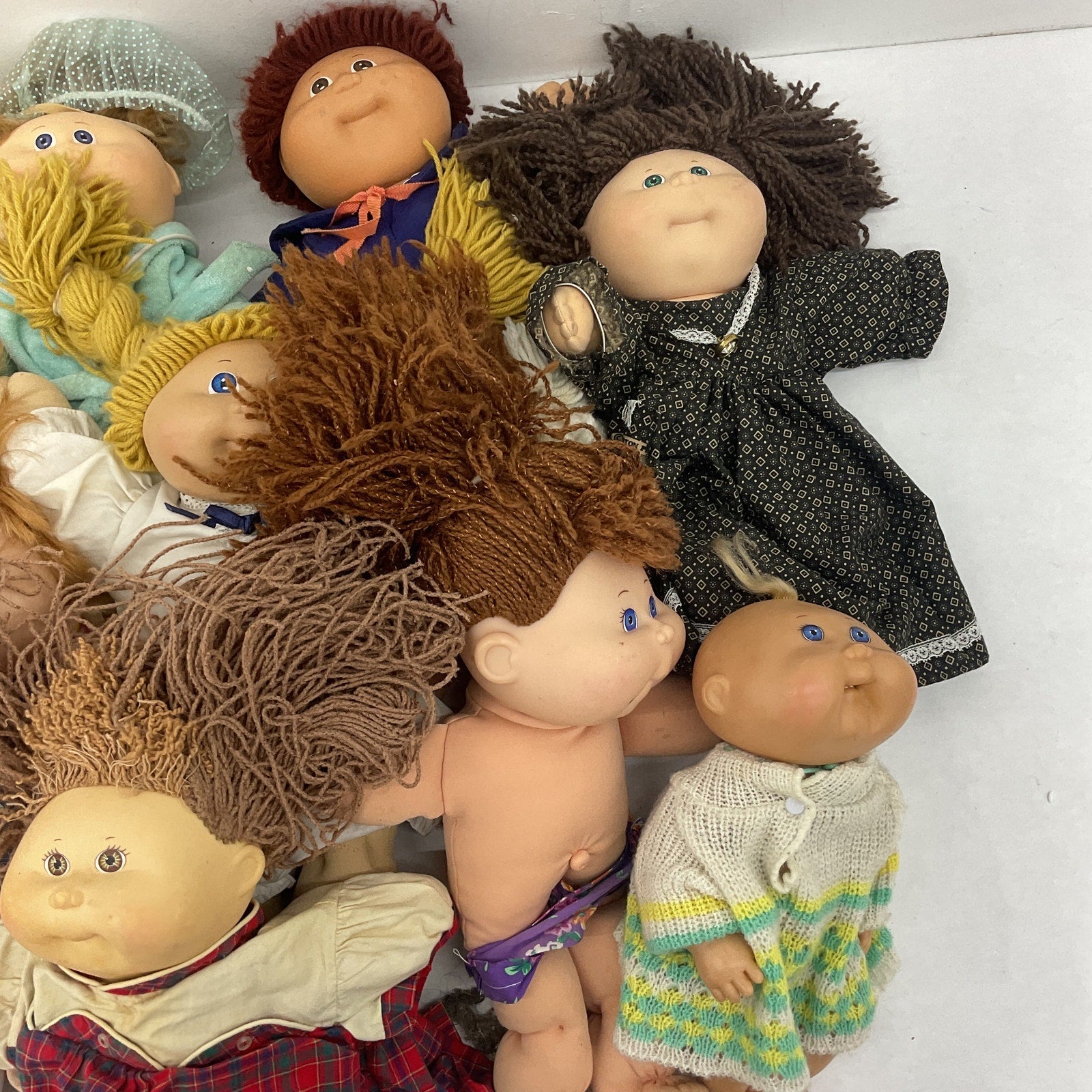 15 lbs Cabbage Patch Kids CPK Preowned Baby Dolls LOT Boys Girls Blonde Brunette - Warehouse Toys