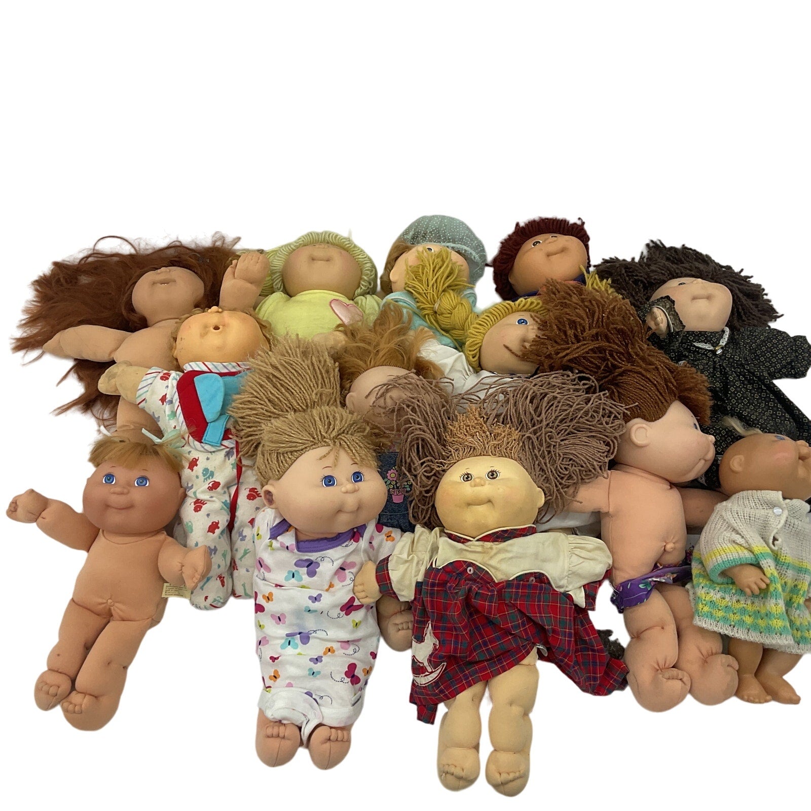 15 lbs Cabbage Patch Kids CPK Preowned Baby Dolls LOT Boys Girls Blonde Brunette - Warehouse Toys