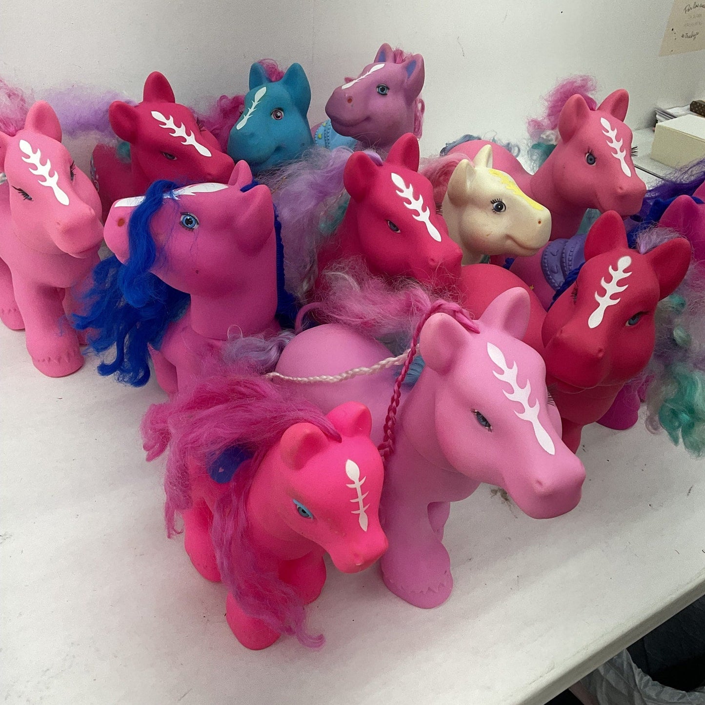 15 lbs LOT Magic Meadows Wonder Pony Large Horse Toy Figures Poseable - Warehouse Toys