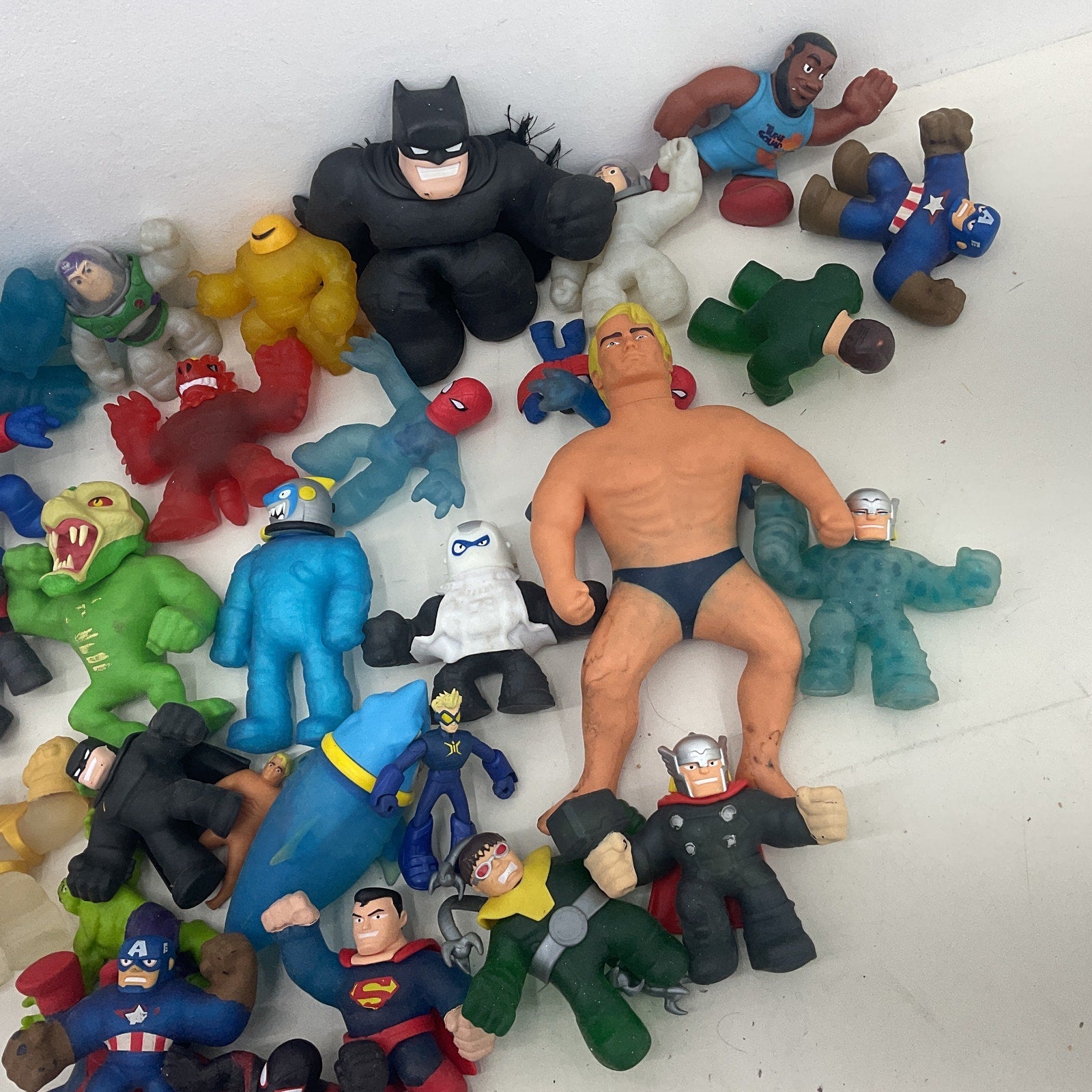 16 lbs Preowned Goo Jit Zu & Others Stretchy Blob Filled Action Figures Toys - Warehouse Toys