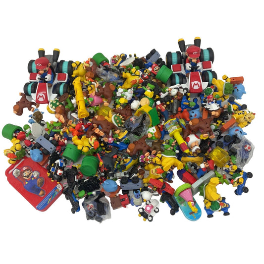 16 lbs Preowned Super Mario Kart Action Figures Vehicles Toys Accessories LOT - Warehouse Toys