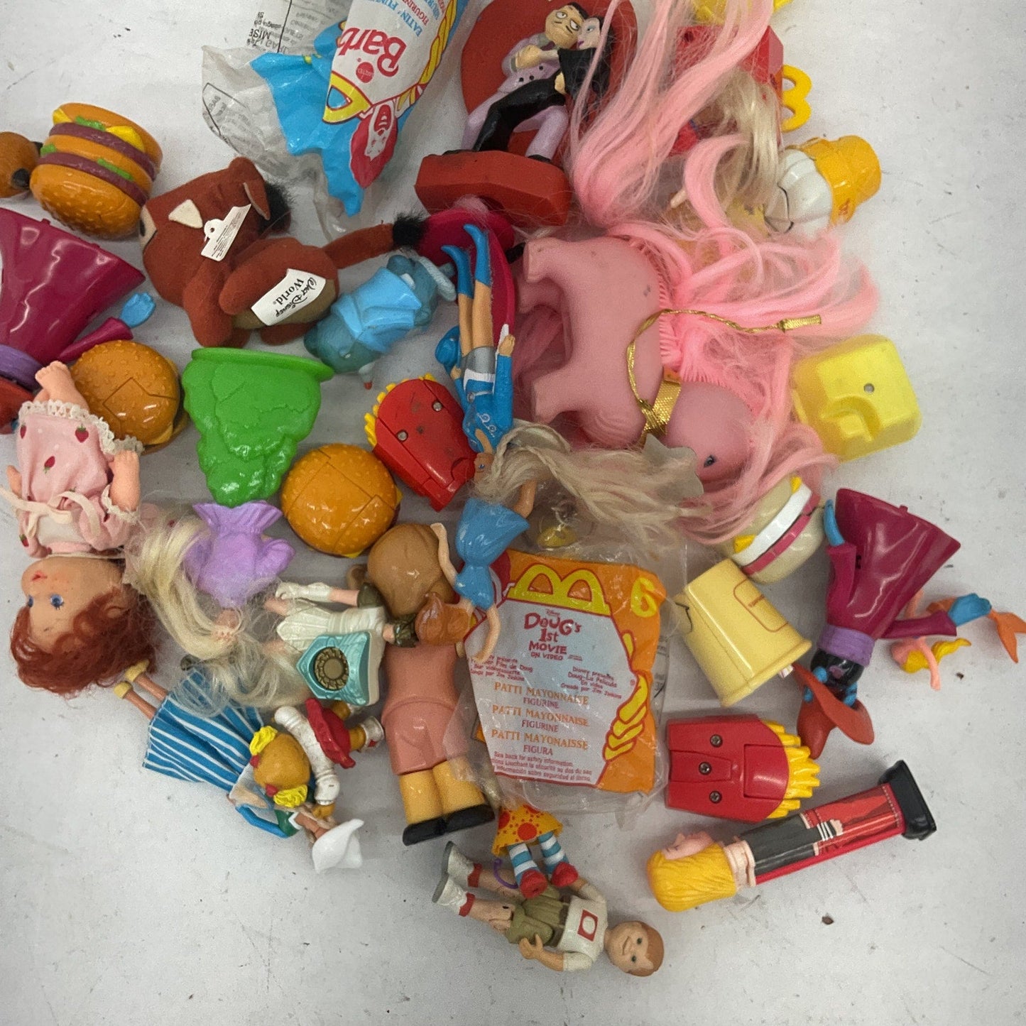 1980s McDonalds Transformers Dolls LOT Mattel Pretty Kitty Strawberry Shortcake - Warehouse Toys