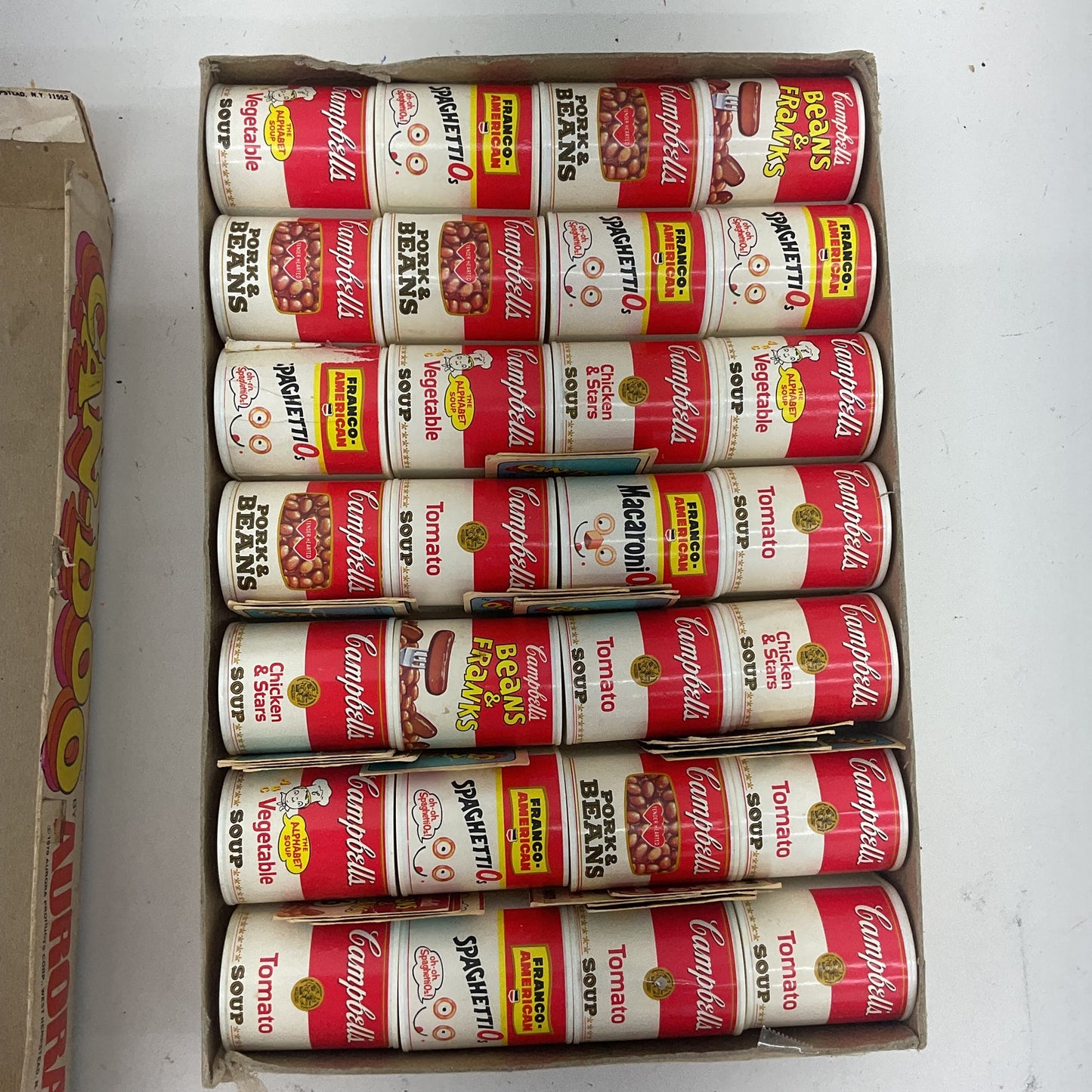 Aurora Vintage Board Game Can-Doo Campbell's Soup Cans Preowned Toy 1970s