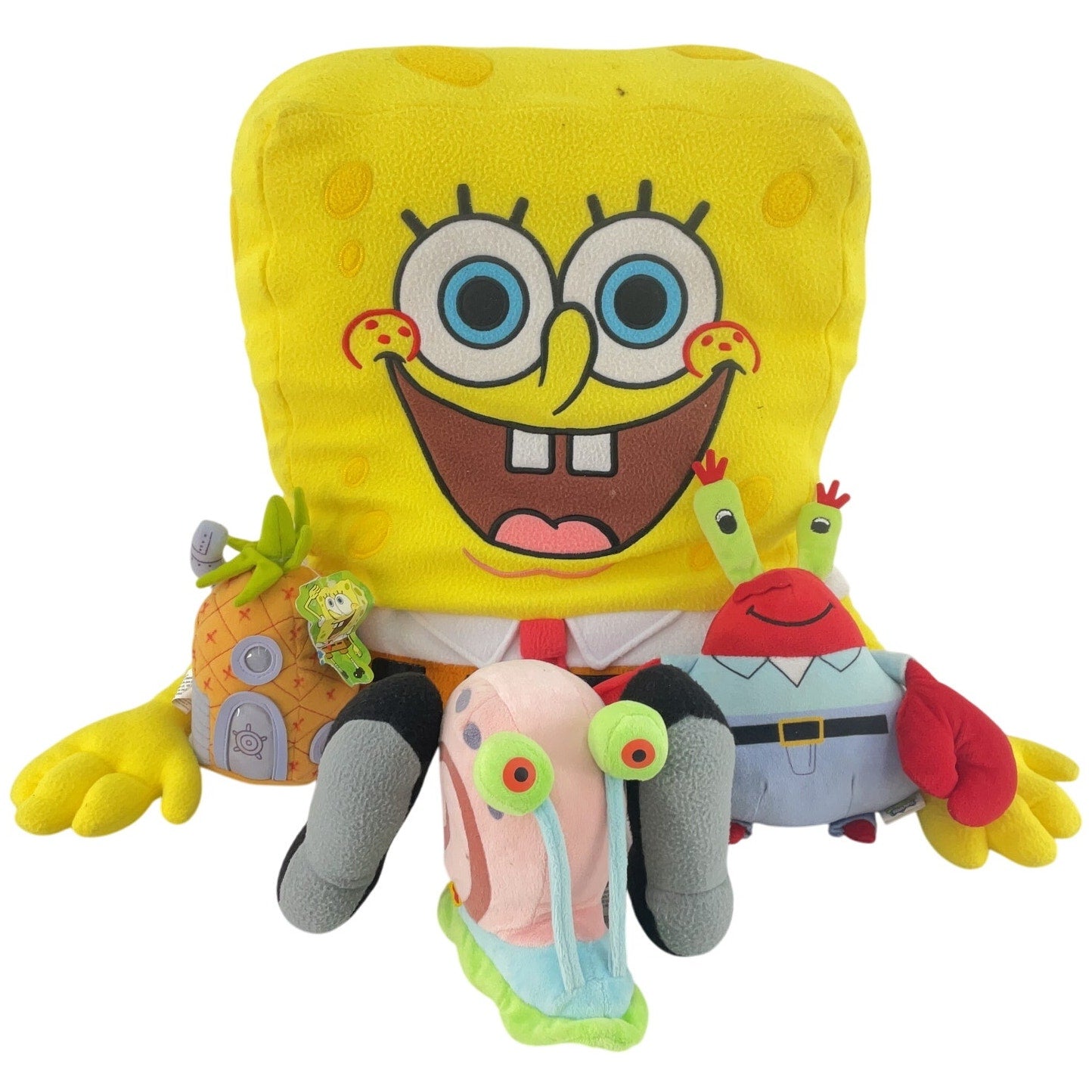 2+ LB Lot Nickelodeon Spongebob Squarepants Stuffed Plush Toys Gary Preowned - Warehouse Toys