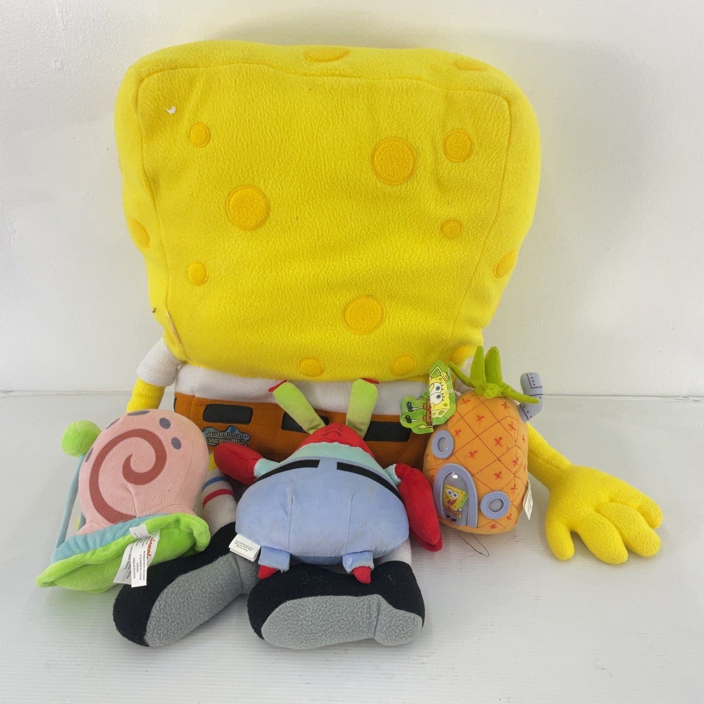 2+ LB Lot Nickelodeon Spongebob Squarepants Stuffed Plush Toys Gary Preowned - Warehouse Toys