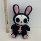 2 Preowned FurryBones Creepy Cute Skeleton Plush Halloween Voodoo Kitten Bunny - Warehouse Toys