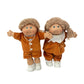 2 Vintage Cabbage Patch Kids Boy And Girl Orange Clothes & Beige Hair Preowned - Warehouse Toys