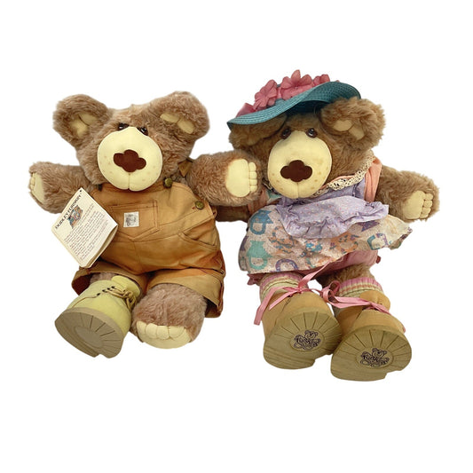 2 Vintage Dudley Furskins Xavier Roberts Hattie the Pie Maker Pre - Owned - Warehouse Toys