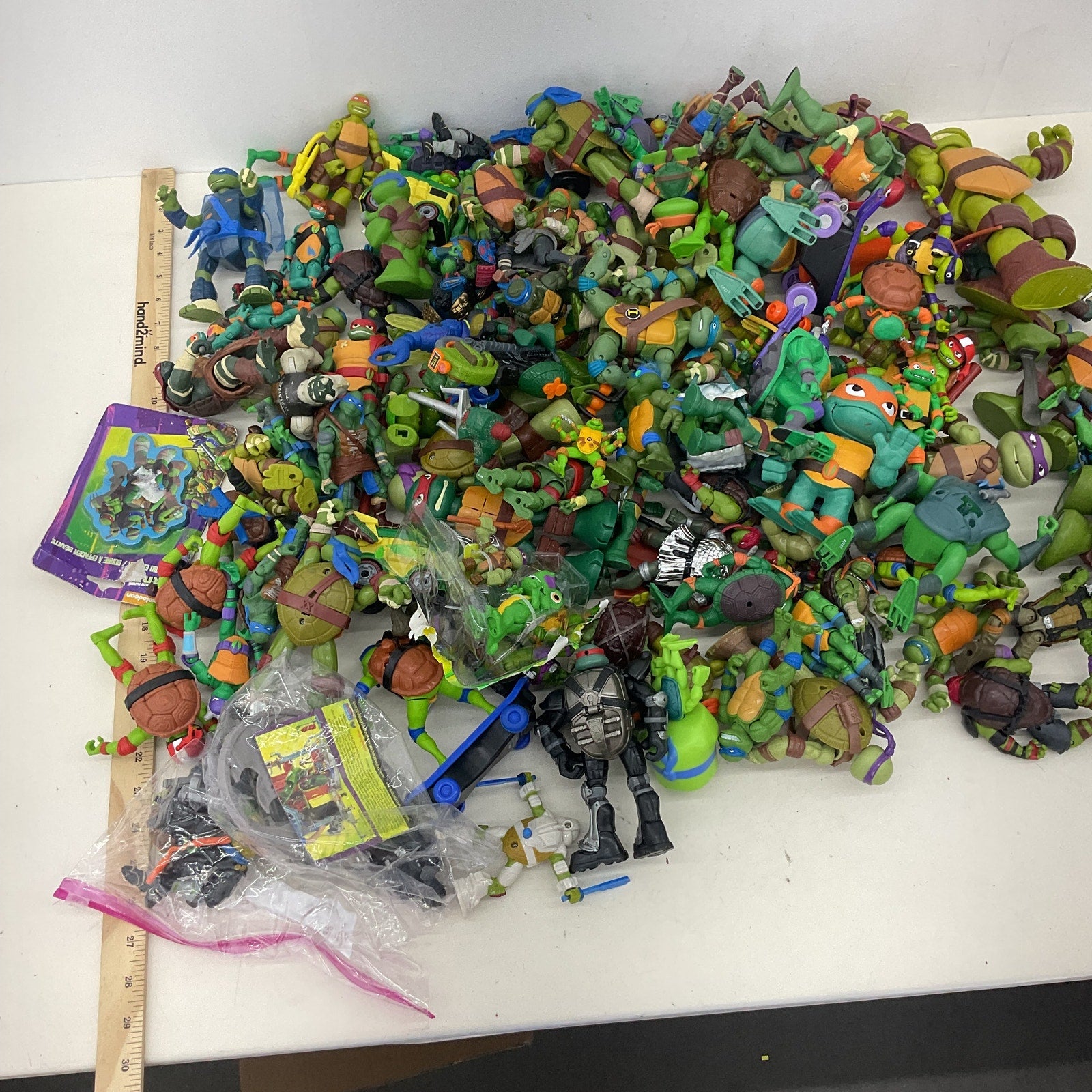 20 lbs Preowned TMNT Action Figure Collection Ninja Turtles LOT Toys Figures - Warehouse Toys