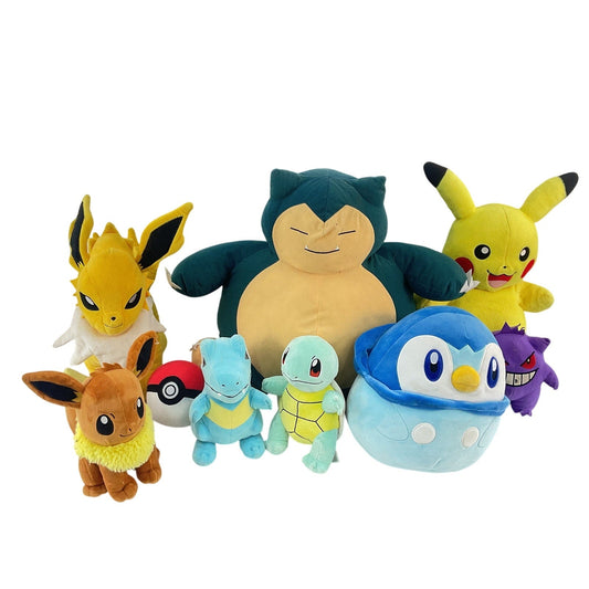 20 PCS LOT Multicolor Pokémon Snorlax Pikachu Evee Plush Toy - Warehouse Toys