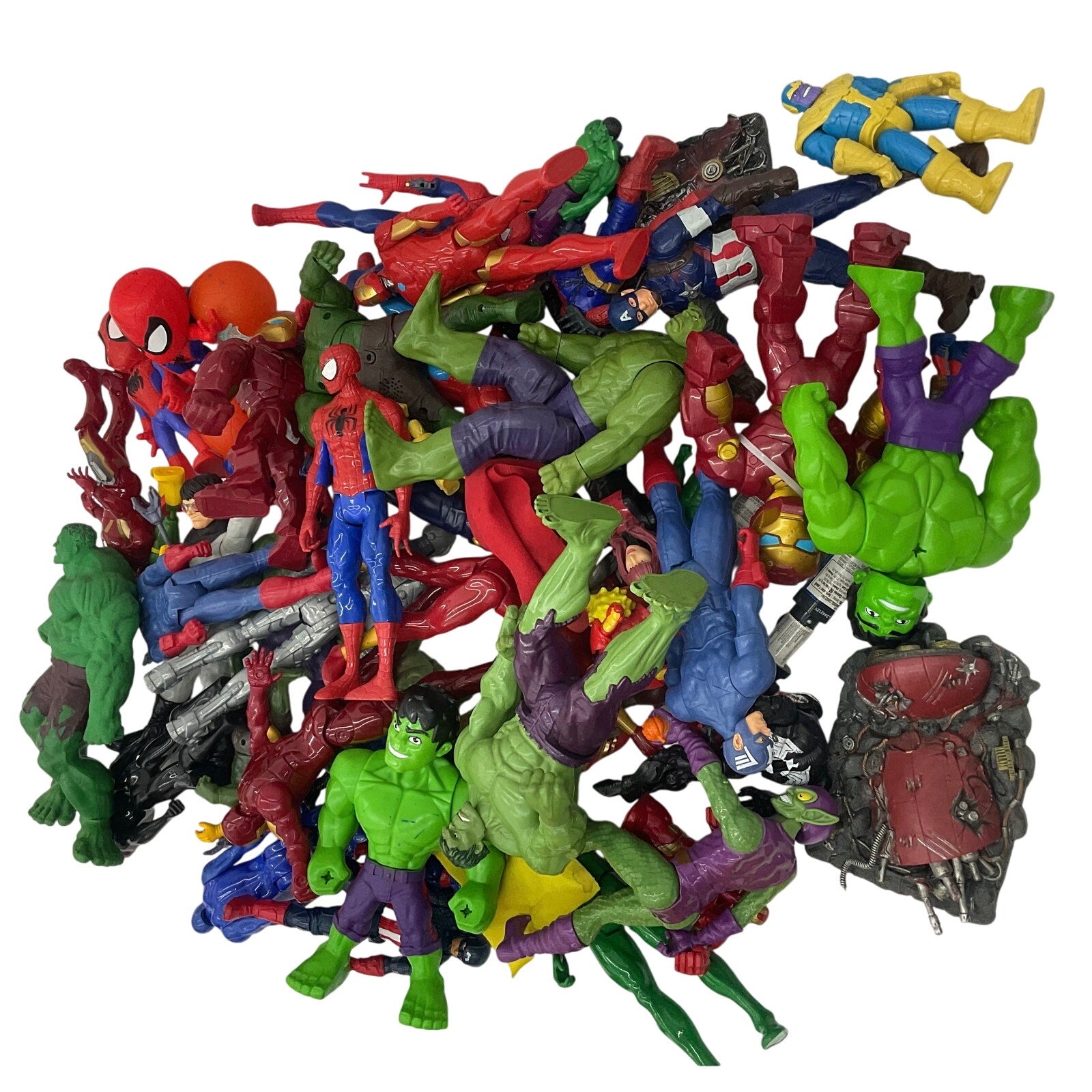 25 lbs Loose Mixed Action Figures Toys LOT Preowned DC Marvel & Others Random - Warehouse Toys