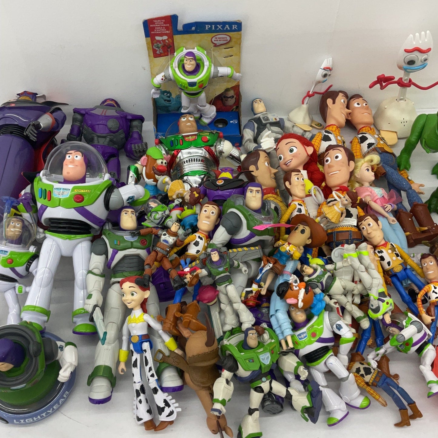 25 lbs Mixed Preowned LOT Disney Pixar Toy Story Figures Toys Cake Toppers Buzz - Warehouse Toys