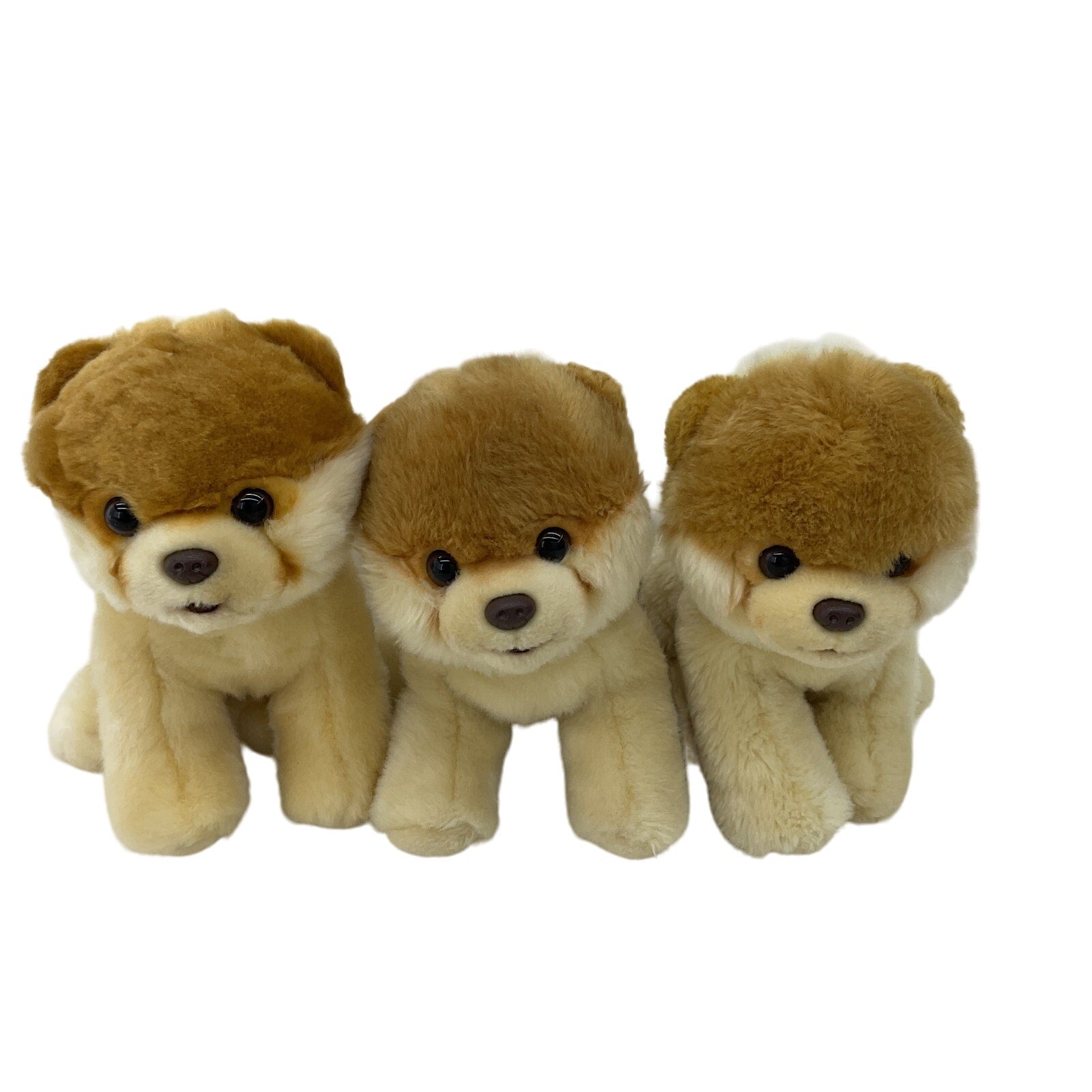 3 Gund Boo Cutest Dog Brown Plush Toy Lot Preowned Condition - Warehouse Toys