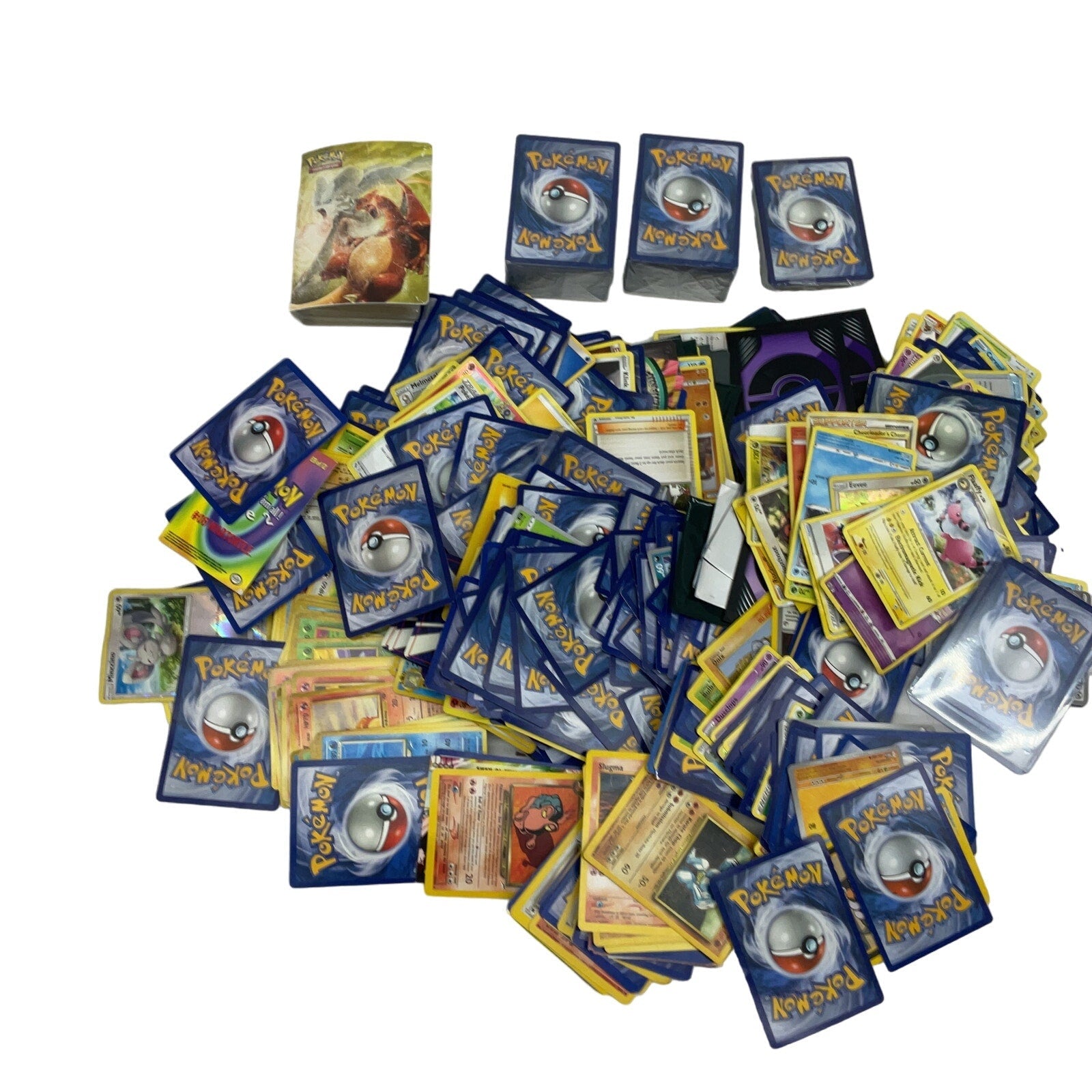 3 lbs Assorted Mixed Pokemon TCG Collectible Playing Trading Cards Preowned - Warehouse Toys