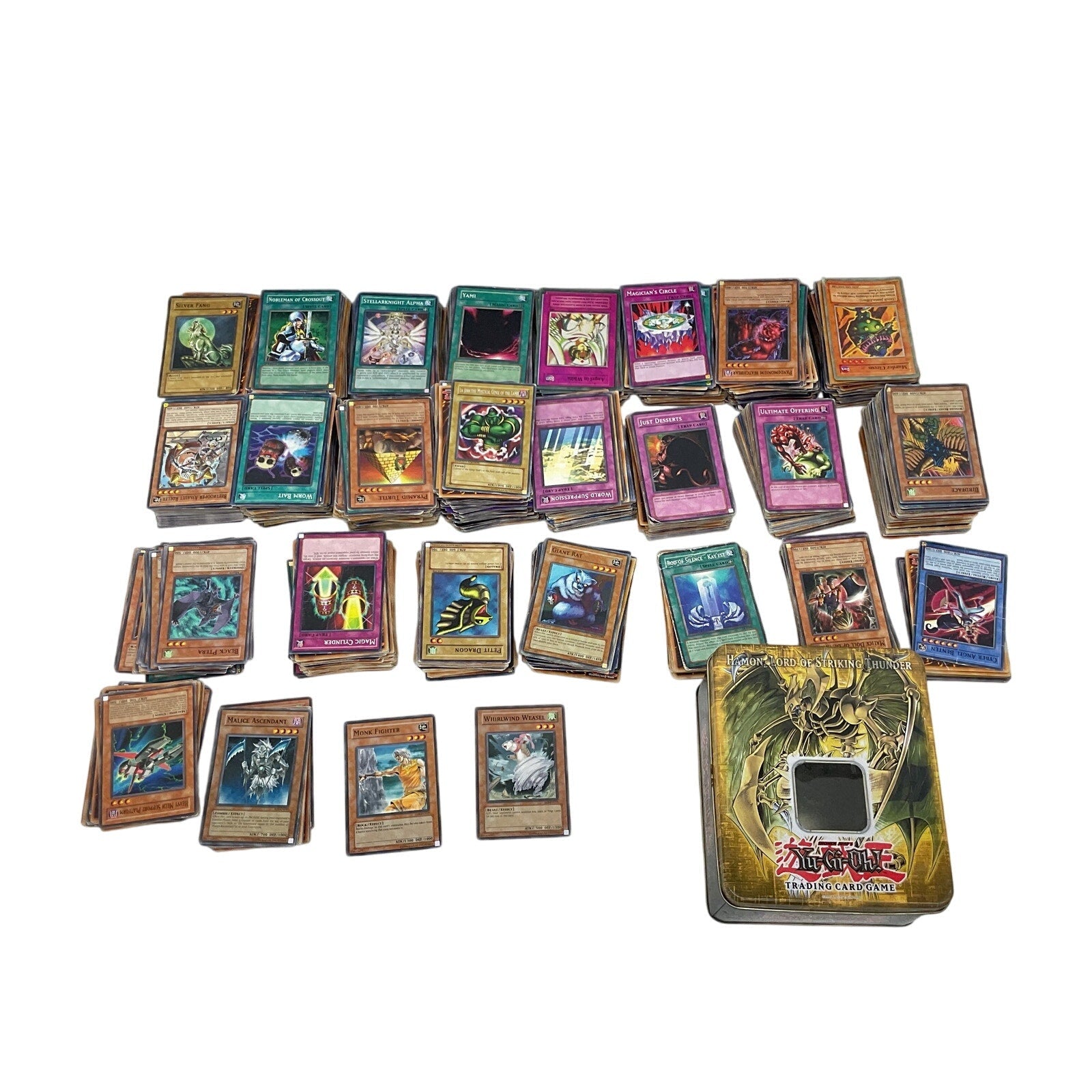 3+ lbs Assorted Mixed YuGiOh Anime Collectible Playing Trading Cards Preowned - Warehouse Toys