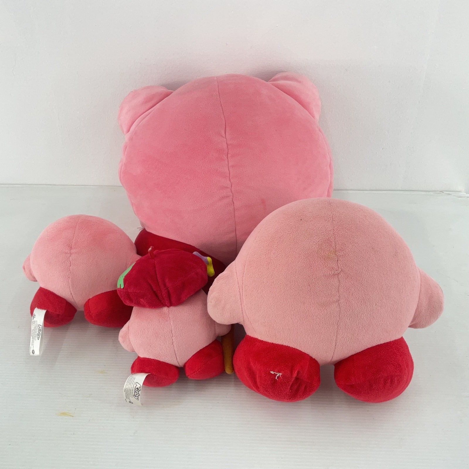 3+ LBs Lot Pre - Owned Pink Kirby Video Game Character Stuffed Plush Toys - Warehouse Toys